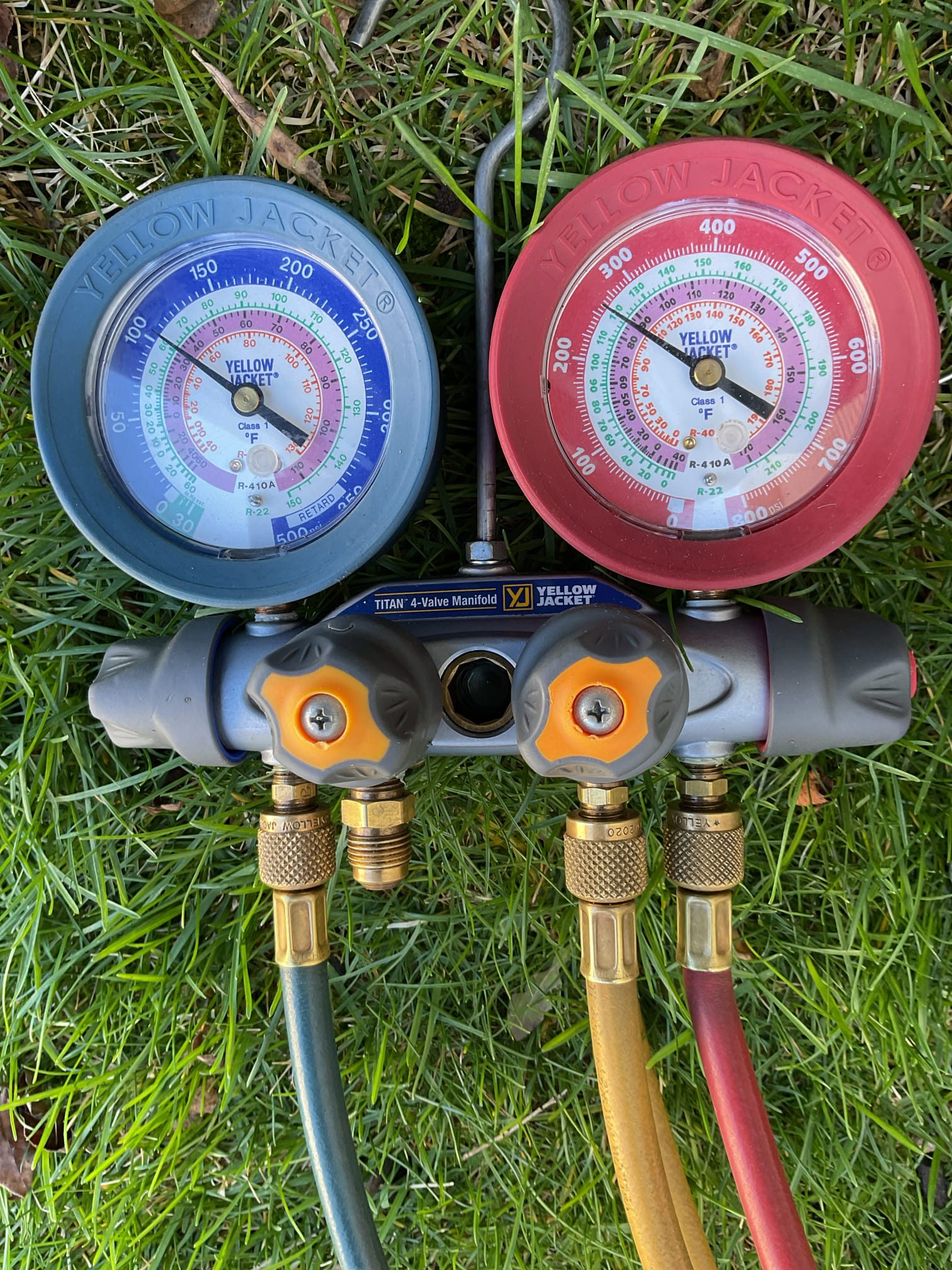 I arrived to the customers home to service their (2) 6 yr old amana a/c systems . I checked the wiring connections and the voltages on both systems . I checked and replaced the indoor air filters for both systems the filter size is (2) 413 . I Inspected both indoor coils and tested the primary drain pan and cleared and tested the ez traps. I flushed the drains with water to tested the trap and the pump. I Took indoor temp splits at the return and the supply on both systems ,  and checked the blower motor amperage draws. I looked at the outdoor units and the  wiring connections and voltages . I inspected  the outdoor components and checked my unit pressures by using super heat sub cool method.  Everything is working fine at this time of service for both systems. 

I sent a payment link to the customer to pay for both 413 air filter replacements, she  had to leave . 
