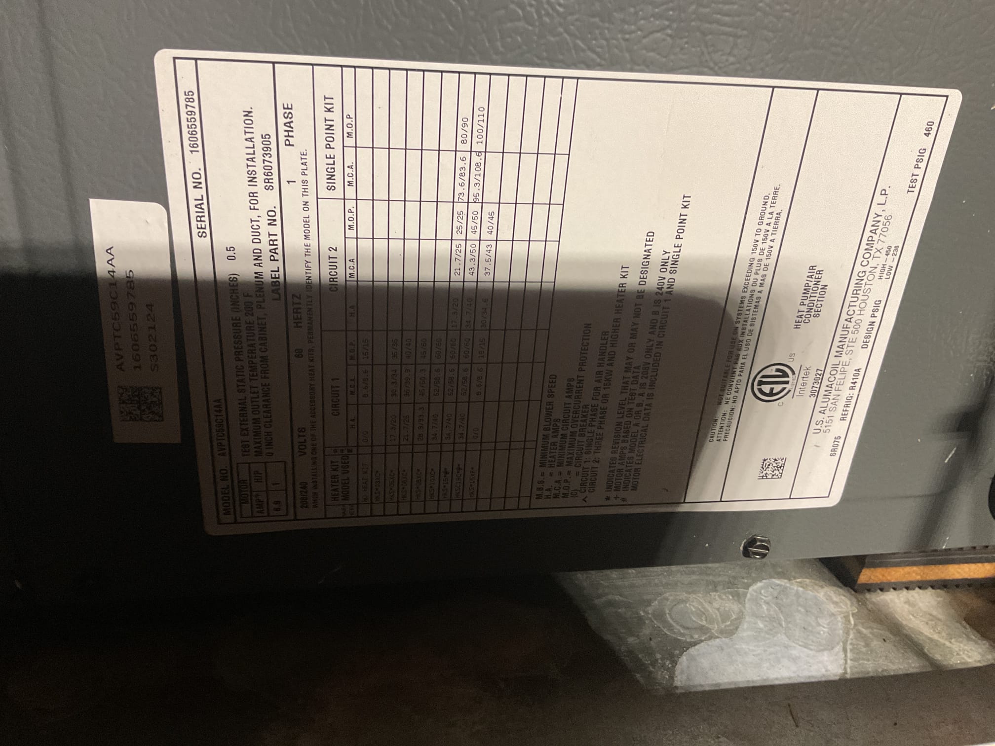4/6/26. Performed precision a/c tune up on 2016 amana a/c. Found dirty Aprilaire 313. Checked all electrical connections and components. Brushed out ez trap. Tested blower motor operation. Found a/c not coming on. Found system completely flat on charge. Explained to Barbara that we can locate the leaks by adding nitrogen to the system but more than likely it’s in one of the coils and also found ag3000 surge protector has failed. . Explained to her to repair would be around $5000.00. Recommend to her to have someone come out to give an a/c only replacement quote. Air handler is in the attic. Barbara would like Joe only. Set up appointment tomorrow to have him come out to give a replacement quote. System is down at this time. 