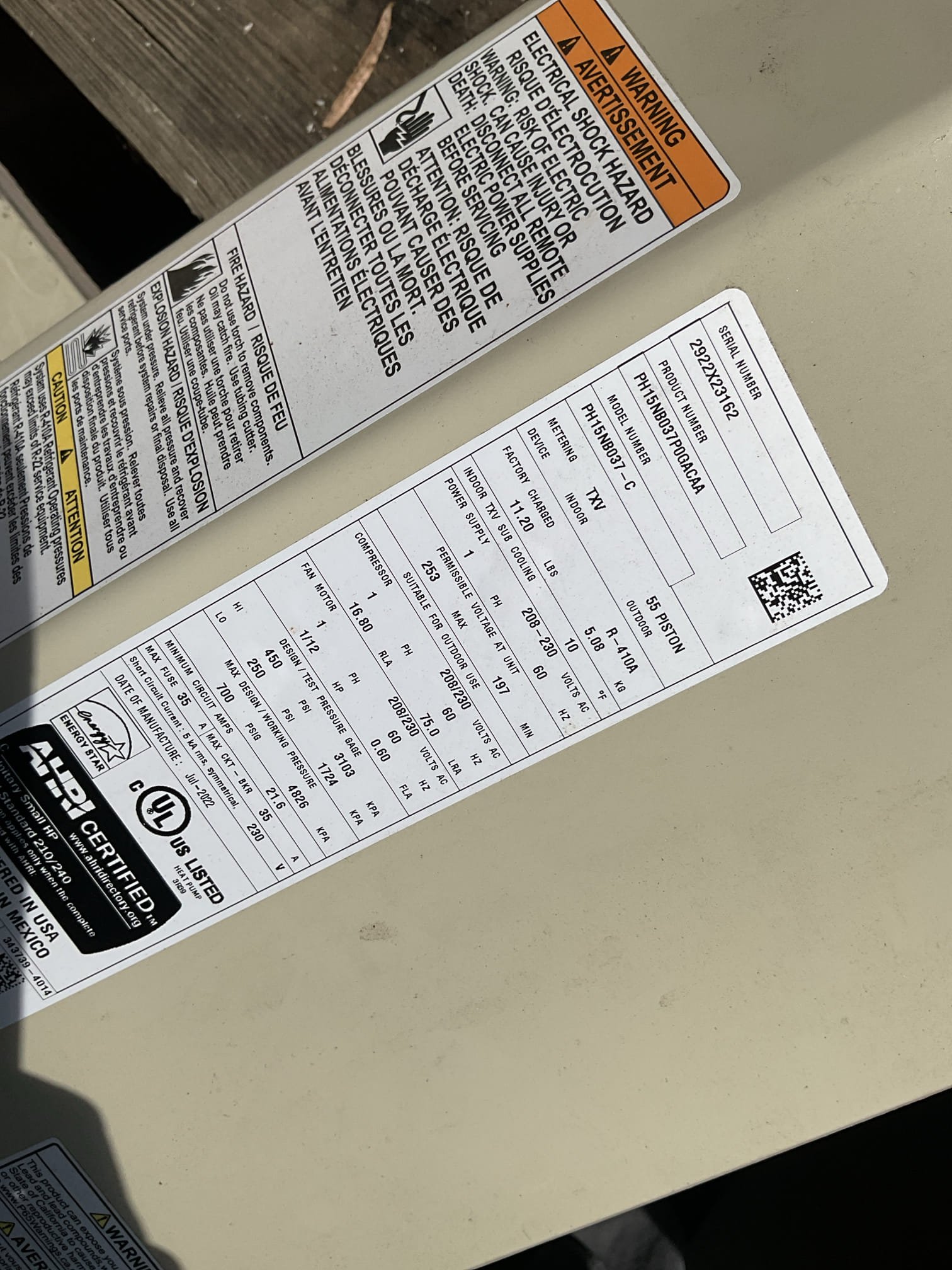 Luis 4-3-26 customer called in for no cooling, customer replaced fan motor and capacitor thinking it was the issue. Check wiring, found system void of charge. Provided estimate to pressure test system to find leak. Once we find leak we can provide estimate for repairs. Customer approved pressure test system, found copper connection leaking, high voltage rubbing copper connection. I noticed compressor winding had some oil. I did perform mega test in windings and checks ok. I informed customer I can’t test compressor at this time. We will test compressor once refrigeration repair is completed. Customer is aware. Office to contact customer for repairs, around 4 hours job 