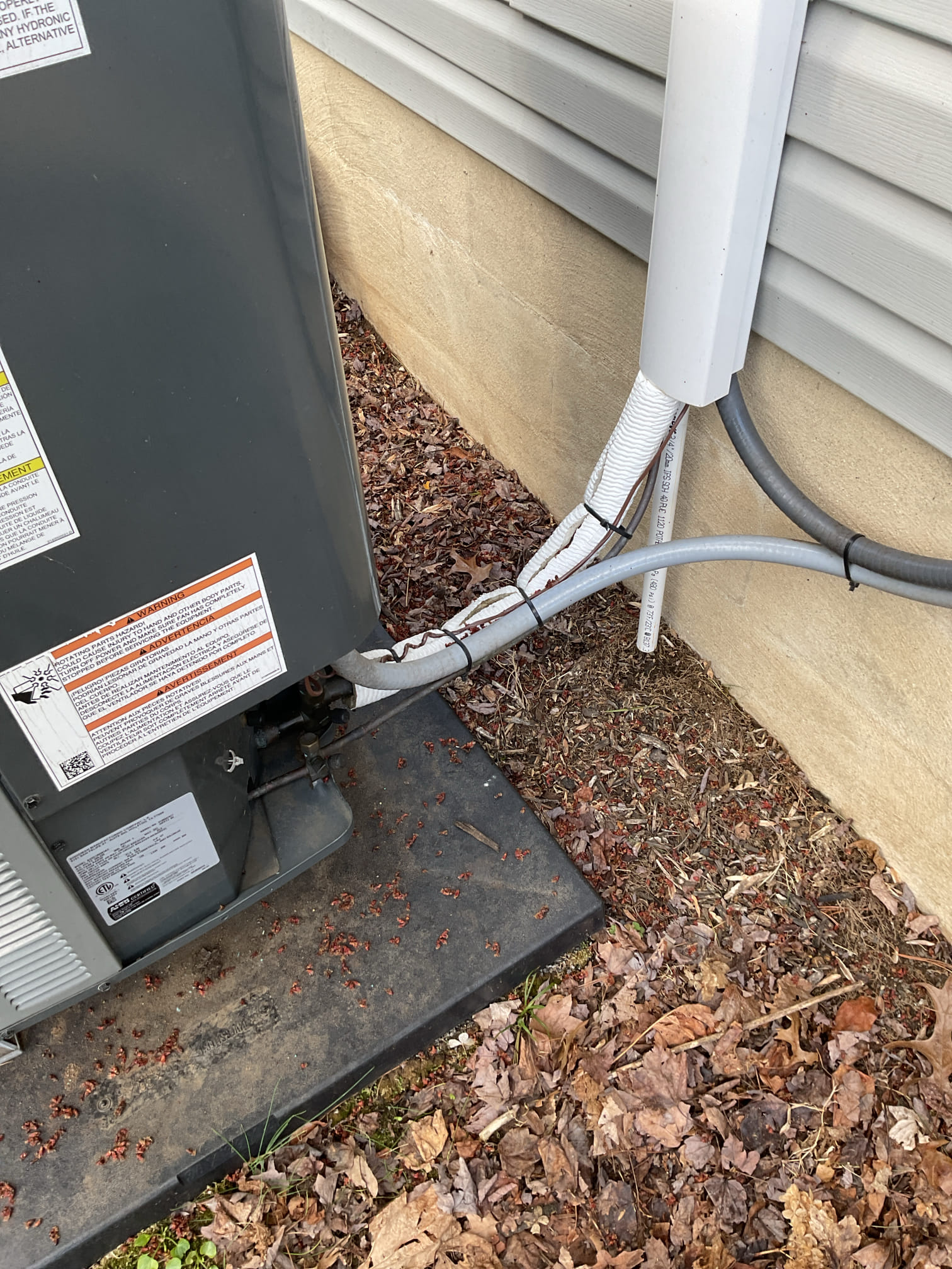 4/7/26 Dan 

I arrived to the customers home to service their 4 yr old Amana a/c system . I checked the wiring connections and the voltages . I checked and found the indoor air filter was good the filter size is 24x24x1. I Inspected the indoor coil and tested the primary drain pan and cleared and tested the water drains and traps if applicable. I Took indoor temp splits at the return and the supply  and checked the blower motor conditions and operation . I looked at the outdoor unit wiring connections and voltages . I inspected  the outdoor components and checked my unit pressures by using super heat sub cool method. System is in good operating condition at this time . 
