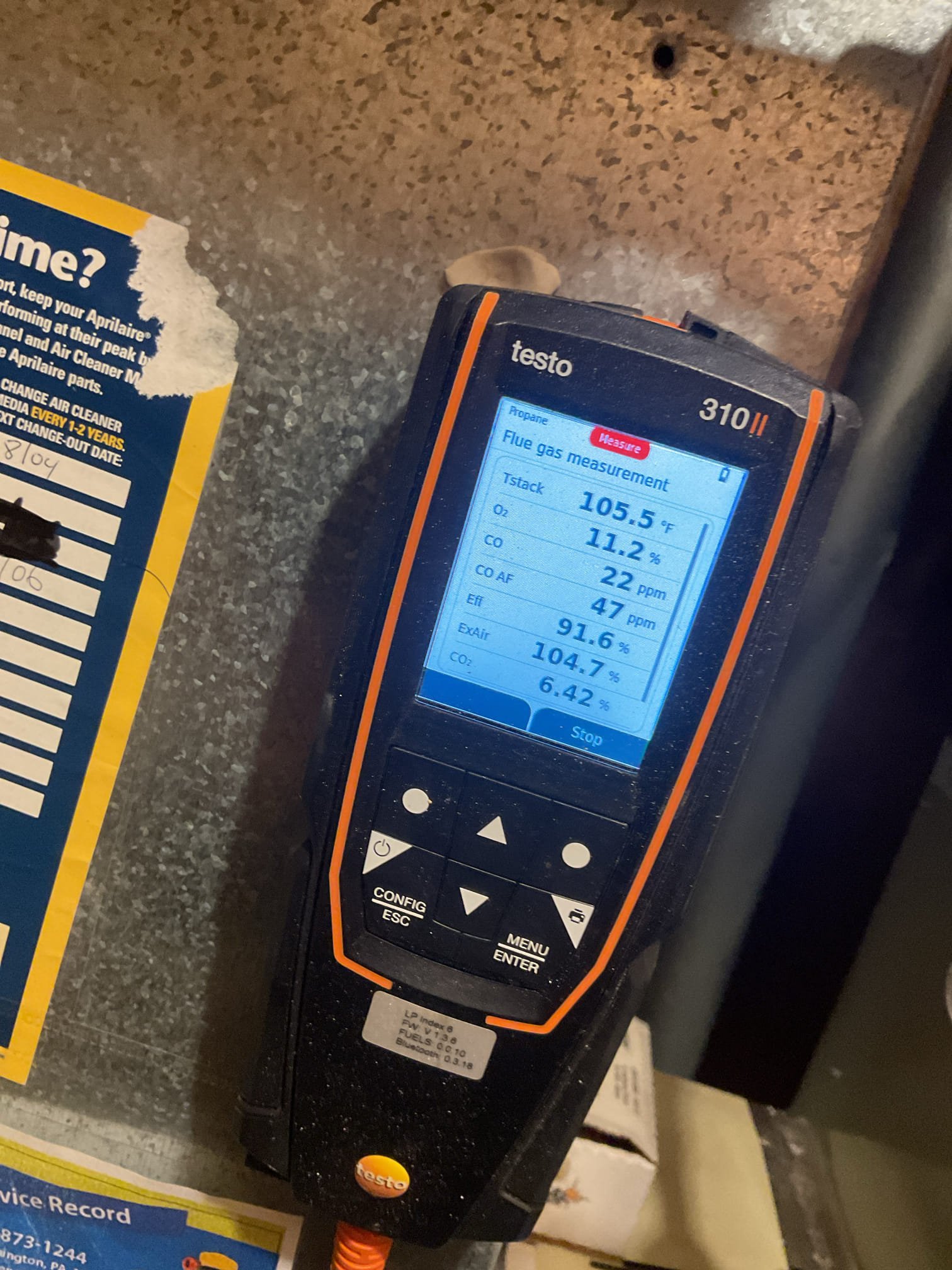 Luis 4-9-26 performed gas heat tune up on 100 k Btu 90% American standard heater from 2019. Replacement of customer supplied 401, check all components ignition, air delivery, combustion removal ok. Test operation low and high stage ok, performed combo test ok. Service humidifier 600m, replaced panel and clean tray ok. Heater is working properly at the time of service. Burners will probably need change soon. Provided estimate to replace burners next heat season.  I also performed ac tune up in the American standard ad unit ac is also from 2019. Drain airflow ok all temperatures numbers within range. Outdoor unit refrigerant numbers within range cycle heat pump ok. Provided estimate to replace burners for heaters side. 

For two ton heat pump air handler Bryant unit from 2009. Test back up heat 5 kw ok inspect coils and blower. Motor makes noise from windings. Check drain and test pump inspect coils. Check airflow supply and return air temps. Unit does not have electrical safety switch b