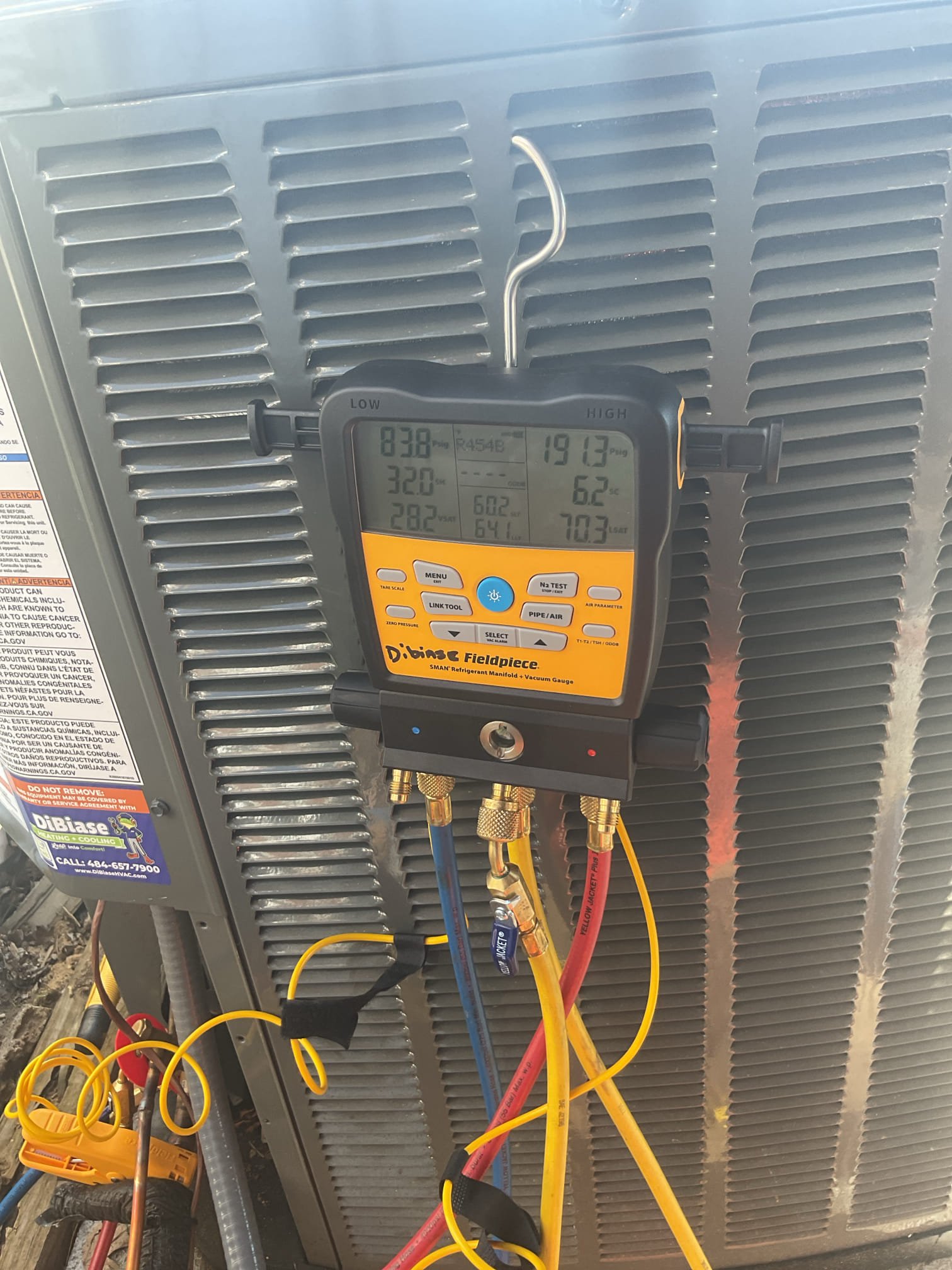 Replaced txv pressure tested evacuated and charged system to standards with fresh refrigerant. Tested operations . Supply at 49.  