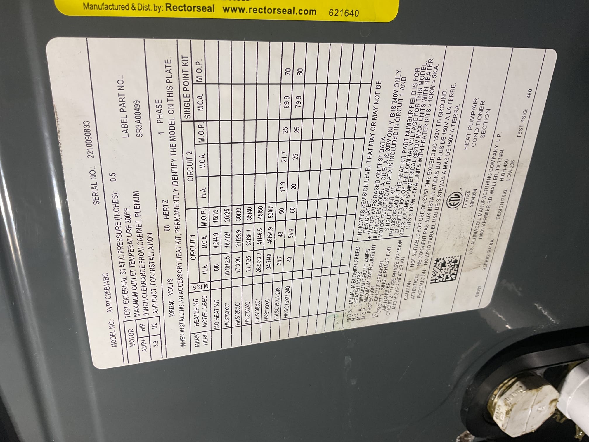 4/10/26. Performed precision a/c tune up on (2) amana a/c systems. Replaced 14x24x1 filter and 16x20x1 filter. Checked all electrical connections and components. Flushed ez traps. Checked temperature splits. Checked refrigerant pressures and temperatures. Both a/c’s are working at time of service. 