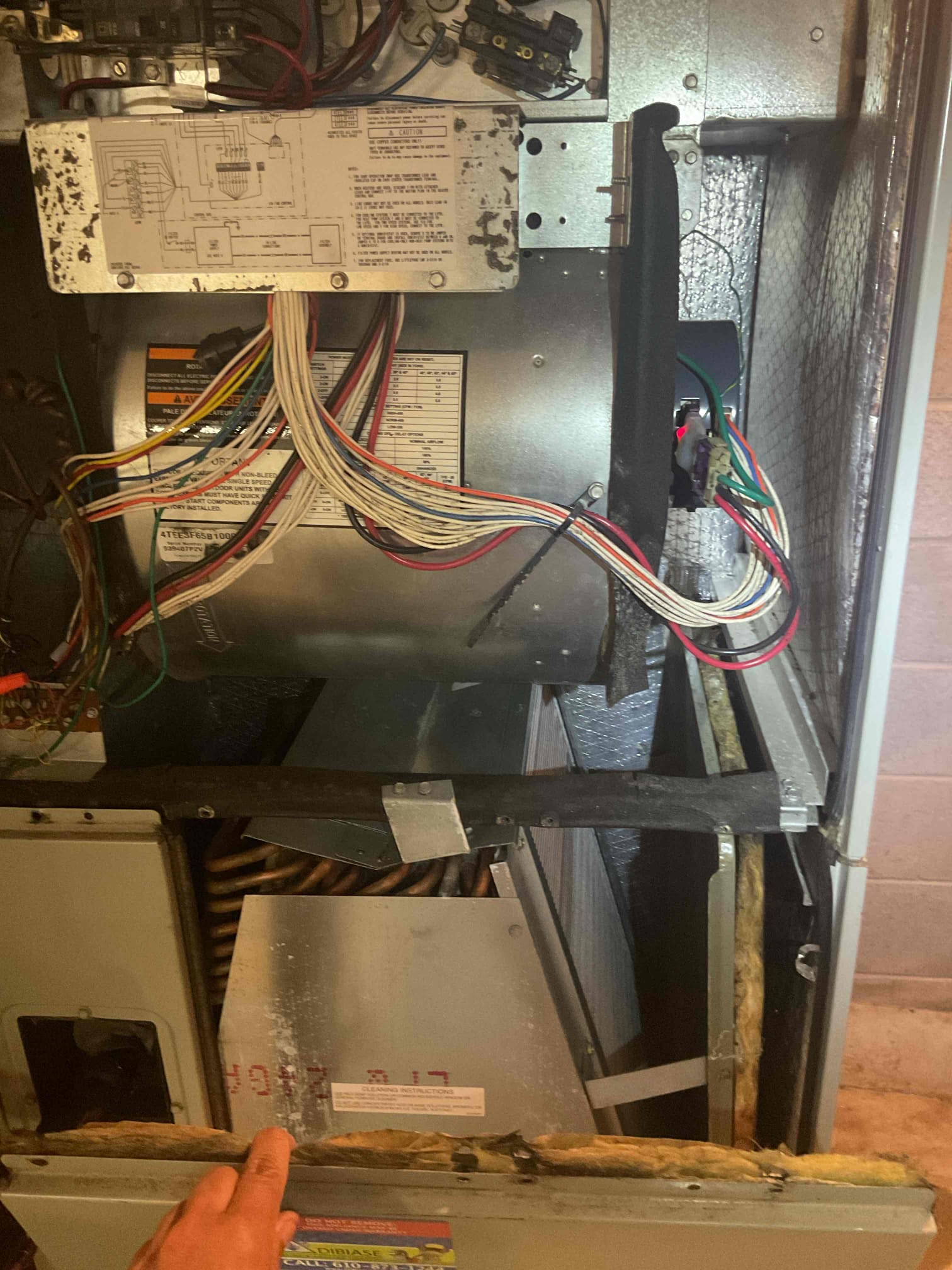 Luis 4-10-26 performed ac tune up on 3.5 ton Trane heat pump from 2009. Check indoor and outdoor components, replace air filter check air delivery system, drain and refrigerant system. Found condensation pump failed and not pumping water, provided estimate for replace pump with new vinyl. Check temperatures splits. Check heat pump operation  I noticed unit is running low on refrigerant, still cooling but not 100%.  I provided some scenarios for repairs regarding refrigeration issue. System is passed life expectancy, customer should think on replacement soon. Customer decided to add refrigerant/dye and replacement of pump with new vinyl


Charge unit with refrigerant up to 2lbs and add dye. Technician will quote for additional charge if needed.

***Leak search can be performed at next AC maintenance or emergency AC service call at additional cost***
Replacement of failed condensation pump with new vinyl tubing  

After repairs test operation of pump ok and check refrigerant levels, refr