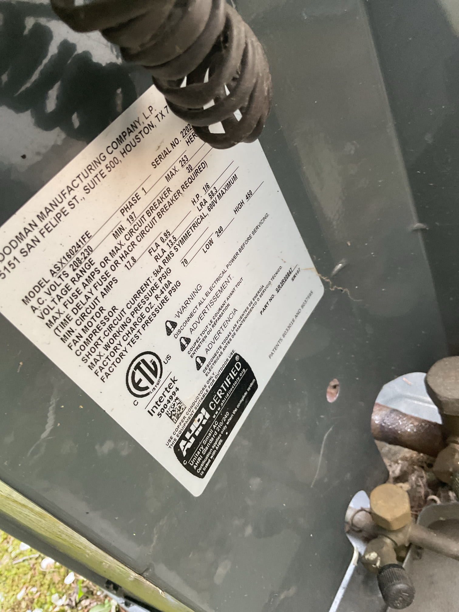 4/13/26. Performed precision a/c tune up on 2021 amana a/c. Replaced 16x20x1 air filter. Checked all electrical connections and components. Flushed out ez trap with water and tested condensation pump. Checked temperature split.  Tested outdoor capacitor. Checked refrigerant pressures and temperatures. 