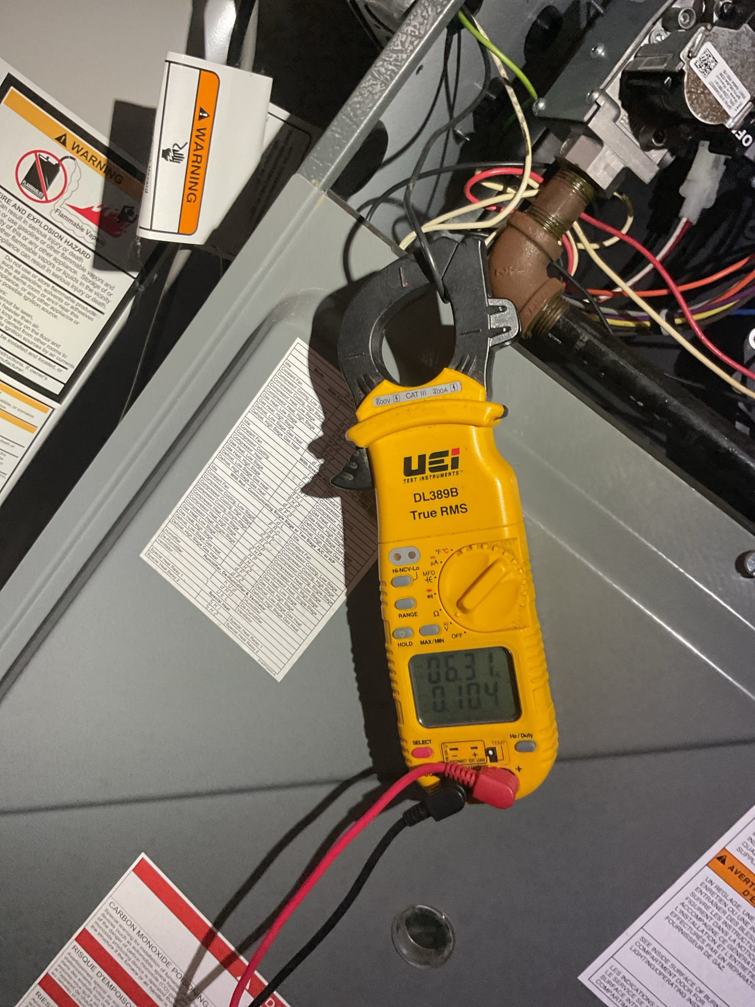 Completed AC tune up for 3.5 Ton Amana AC system installed by Dibiase 12/1/20 5 years old 

Replaced Aprilaire 413 filter provided by homeowner 
Indoor and outdoor coils in good condition 
Inspected wiring, controls, electric motors and components; left estimates for surge protectors. 1 for indoor blower motor and 1 for outdoor equipment circuit. 
Measured temperature split and static pressure 
Inspected drains; cleared EZ trap, tested pump; added treatment tabs to drain pan. System does not have wet switch; device that will shut equipment down if water is detected on floors near equipment. Provided email estimate to install wet switch, 
Checked integrity of compressor motor (mega ohm test)

Assessed refrigerant charge checked pressures. 

AC system operating well at this time. 

Homeowners paid and renewed plan today. 