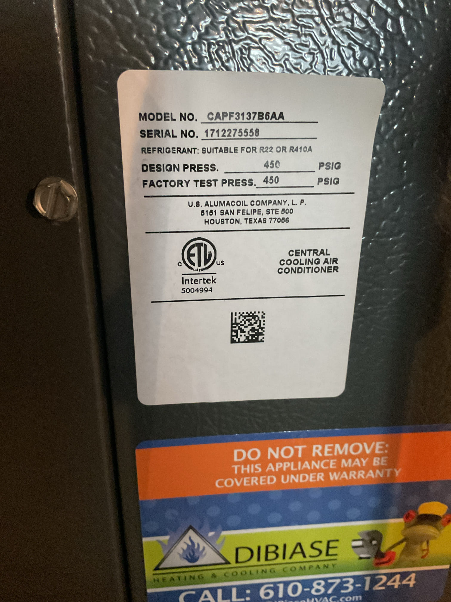 4/14/26 Dan 

I arrived to the customers home to service their 8yr old Amana a/c system . I checked the wiring connections and the voltages . I checked and replaced the indoor air filter , the filter size is 16x25x1. I Inspected the indoor coil and tested the primary drain pan and cleared and tested the water drains and traps if applicable. I Took indoor temp splits at the return and the supply  and checked the blower motor condition and operation. I looked  at the outdoor unit wiring connections and voltages . I inspected  the outdoor components and checked my unit pressures by using super heat sub cool method.  System in good operating condition at this time. No recommendations at this time .
