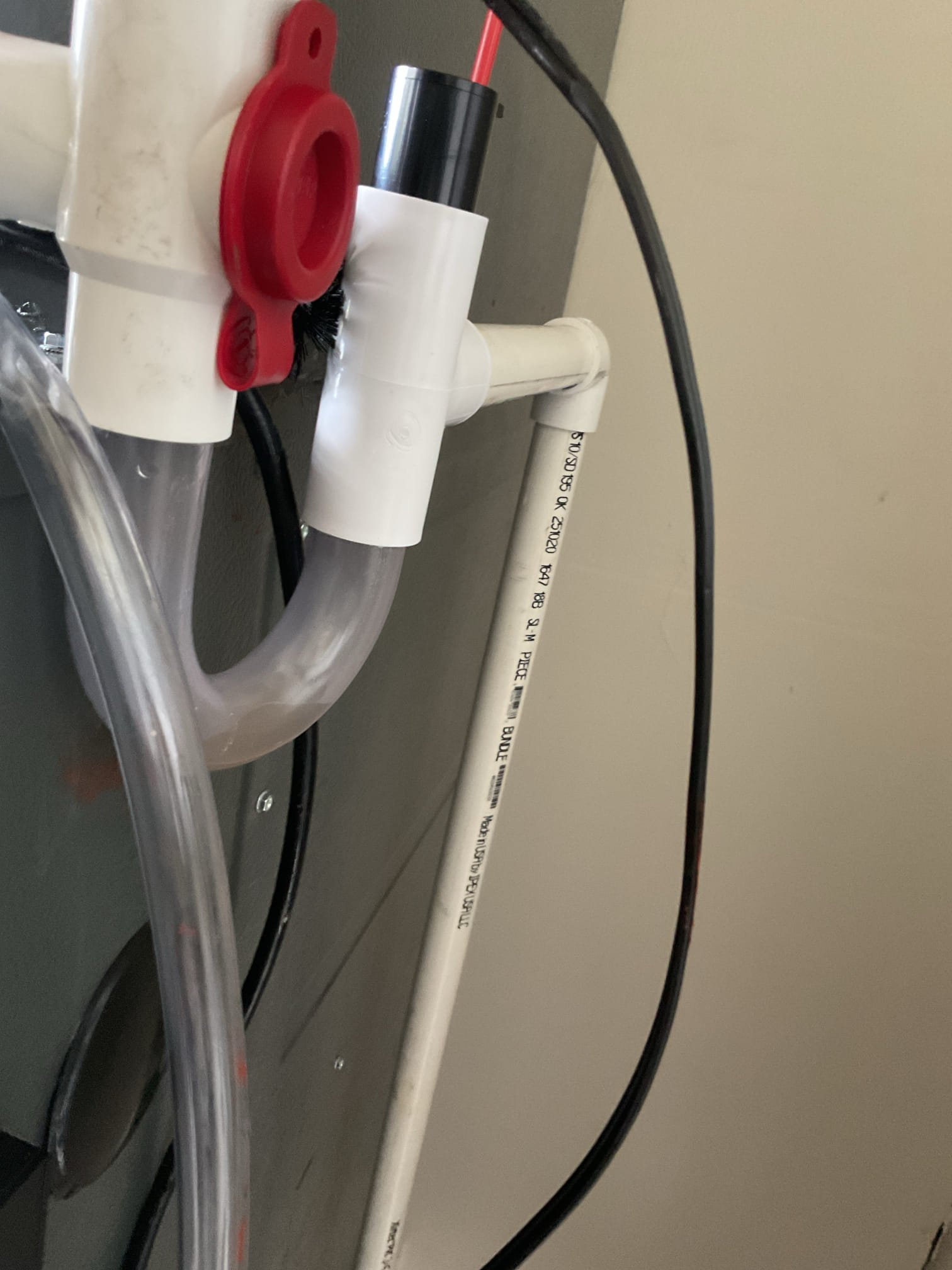 4/14/26. Performed quality assurance on recently installed Goodman a/c and gas furnace. Checked all electrical connections and components. Installed Honeywell t4 thermostat and tested operation. Landloard pointed out a water leak off condensation piping. Found leaking ez trap, had to replace ez trap under warranty. Also found furnace drain was not sealed the whole way around, was able to seal with glue. Tested operation in cooling mode. Also found no air filter in the system, installed 20x20x1 air filter. 