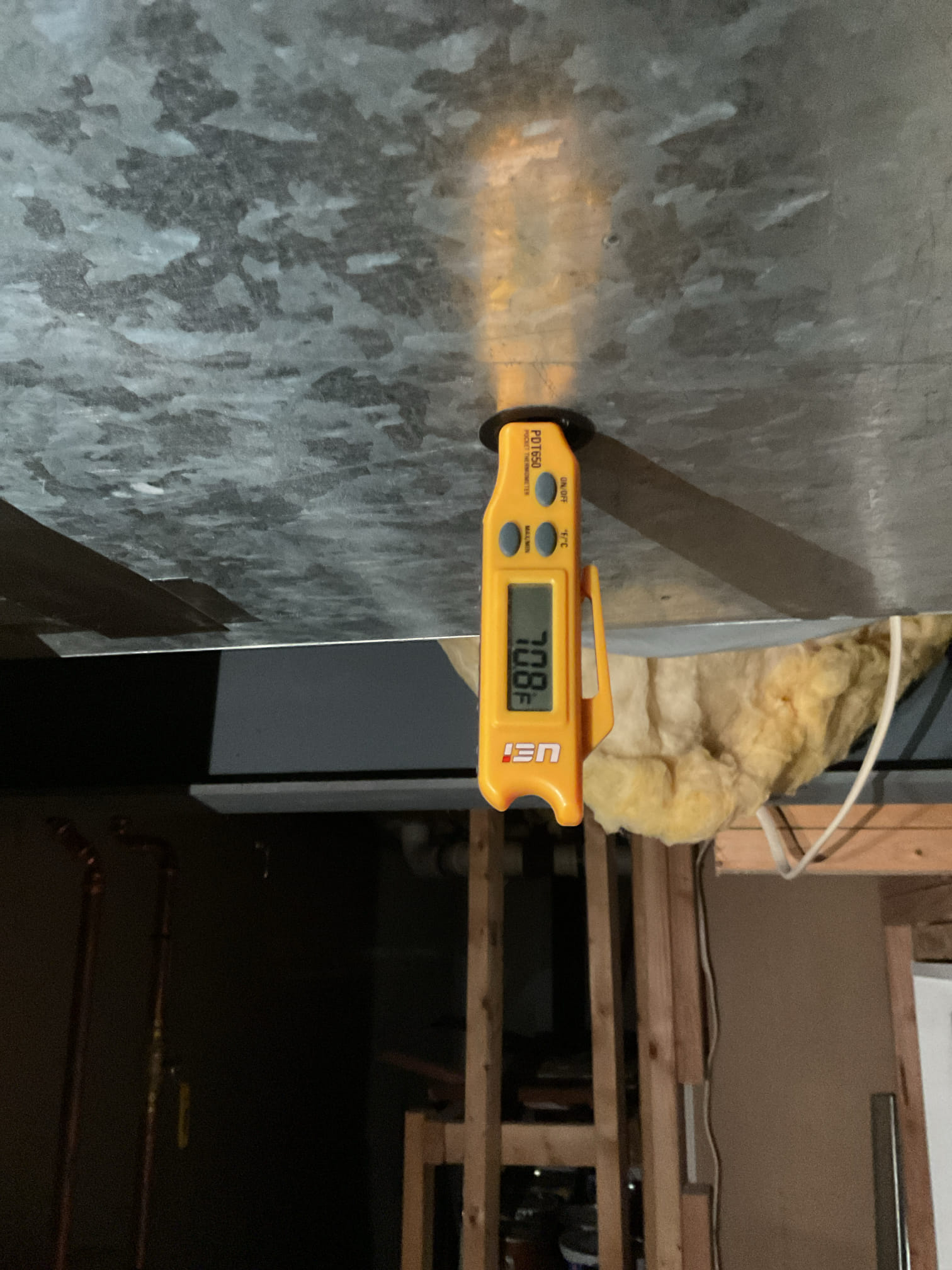 Equipment is 3 Ton heat pump with electric heat back up. Installed by Dibiase in June 2020

Issue is “must odor” from ducts. He started using AC and noticed this smell.
I opened indoor coil. Offered to clean in place today. Sprayed with coil cleaner then water. Added treatment tabs to the drain pan, flushed drain line. And filled trap. Trap was empty when I arrived. 
Trap is on the negative side of airflow. If trap body is not filled odors can be drawn into blower compartment/ducts. The trap will be dry at the start of every AC season because no water is produced in the drain on heating. 
In some cases the indoor coil needs to be replaced.
Ductwork is internally lined. 

Completed AC tune up while on site.

Replaced Aprilaire 313 filter provided by homeowner. Recommend replacing every 3 months.
Inspected indoor and outdoor coils; Indoor and outdoor coils in good condition 
Inspected wiring, controls, electric motors and components; left estimates for surge protectors 
Measured temperat