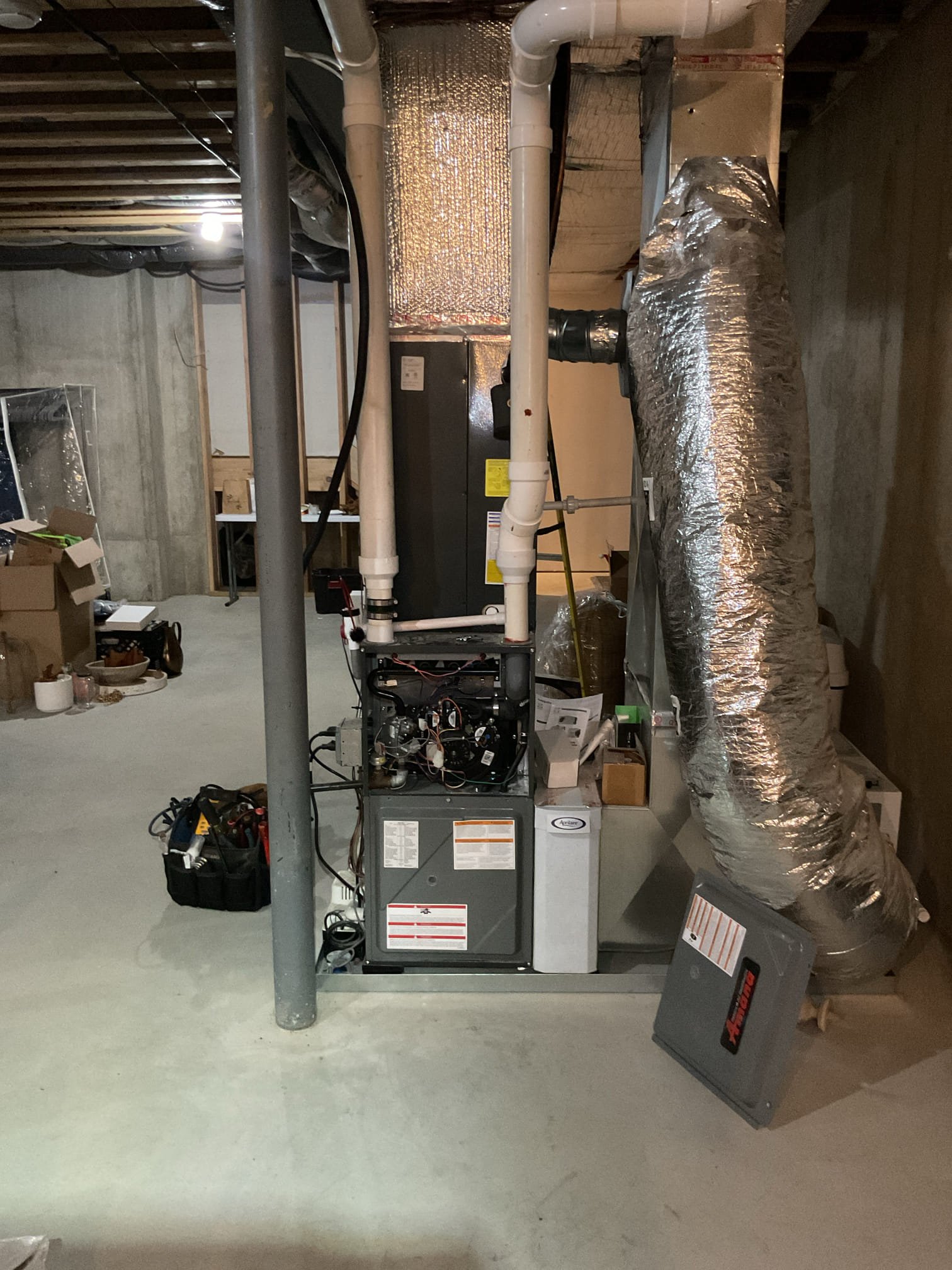 No cooling for the first floor system installed by us in September of 2023.

There was a demand from the thermostat. Indoor control displaying AC2. 
Outdoor control displaying ON but not the designed AC2.

No error codes on either control board.
Checked all wiring connections 
Reset power to both circuits.
Not came on after designed compressor delay. 

This is a nuisance communication/control error that we encounter from time to time. Happens first time in the yet that the system is turned to cooling I informed homeowners they can reset BOTH breakers to the system if they notice this at time they first turn on cooling

Also installed SPP6 at outdoor unit as Amanda unit need them and to nuisance compressor starting issues. No charge for SPP6. 

Afterwards checked over system performance/data system operating well t this time. 

System operating well at this time. 
