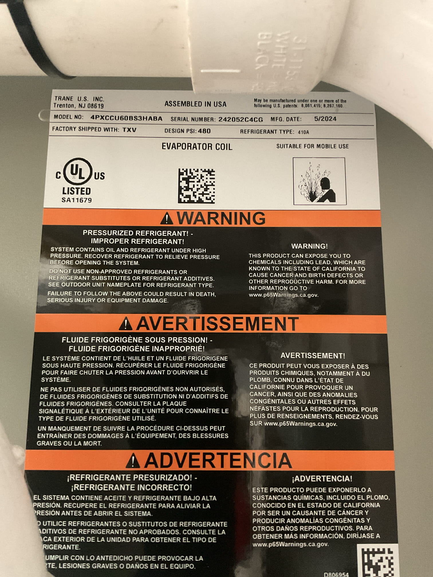 4/15/26 Dan 

I arrived to the customers home to service their 2 yr old trane a/c system . I checked the wiring connections and the voltages . I checked and found the indoor air filter is good , the filter size is a 401 replaced by the customer. I Inspected the indoor coil and tested the primary drain pan and cleared and tested the water drains and traps if applicable. I Took indoor temp splits at the return and the supply  and checked the blower motor condition and operation. I looked  at the outdoor unit wiring connections and voltages . I inspected  the outdoor components and checked my unit pressures by using super heat sub cool method.  System in good operating condition at this time. Collected for $89.00 one time check up. Paid by cc. 
