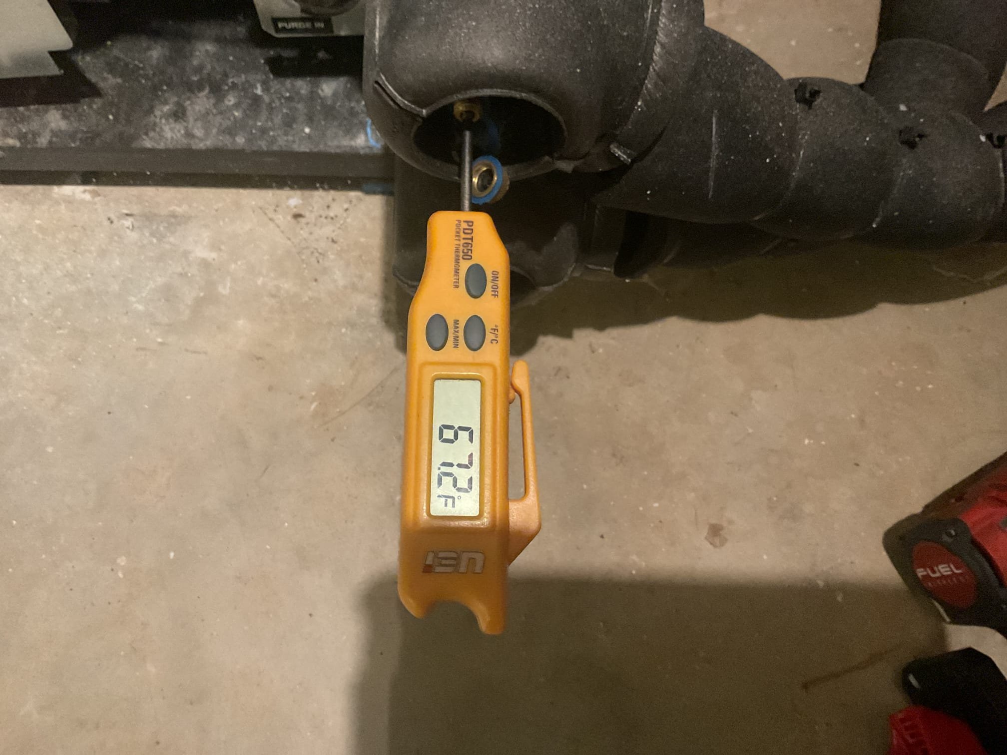 4/15/26
 Fully assessed no cooling situation on 2022 geothermal package system. Found geo working when I arrived. Took off cover at blower compartment and found drain pan did have some build up in it. Poorer water in pan , it did drain away just slowly. Flushed out trap with hot water, this did not cause the no cooling though. Found while I was on site. Geothermal locked out on a code (5) low coil temp code. Found very dirty air filter. Replaced air filter with one he provided. Check air temperature split it was 22 degrees. Also checked water temperature split it was 11 degrees. Geothermal is working properly at time of service. Customer signed up for maintenance plan for all (3) geothermal systems. 