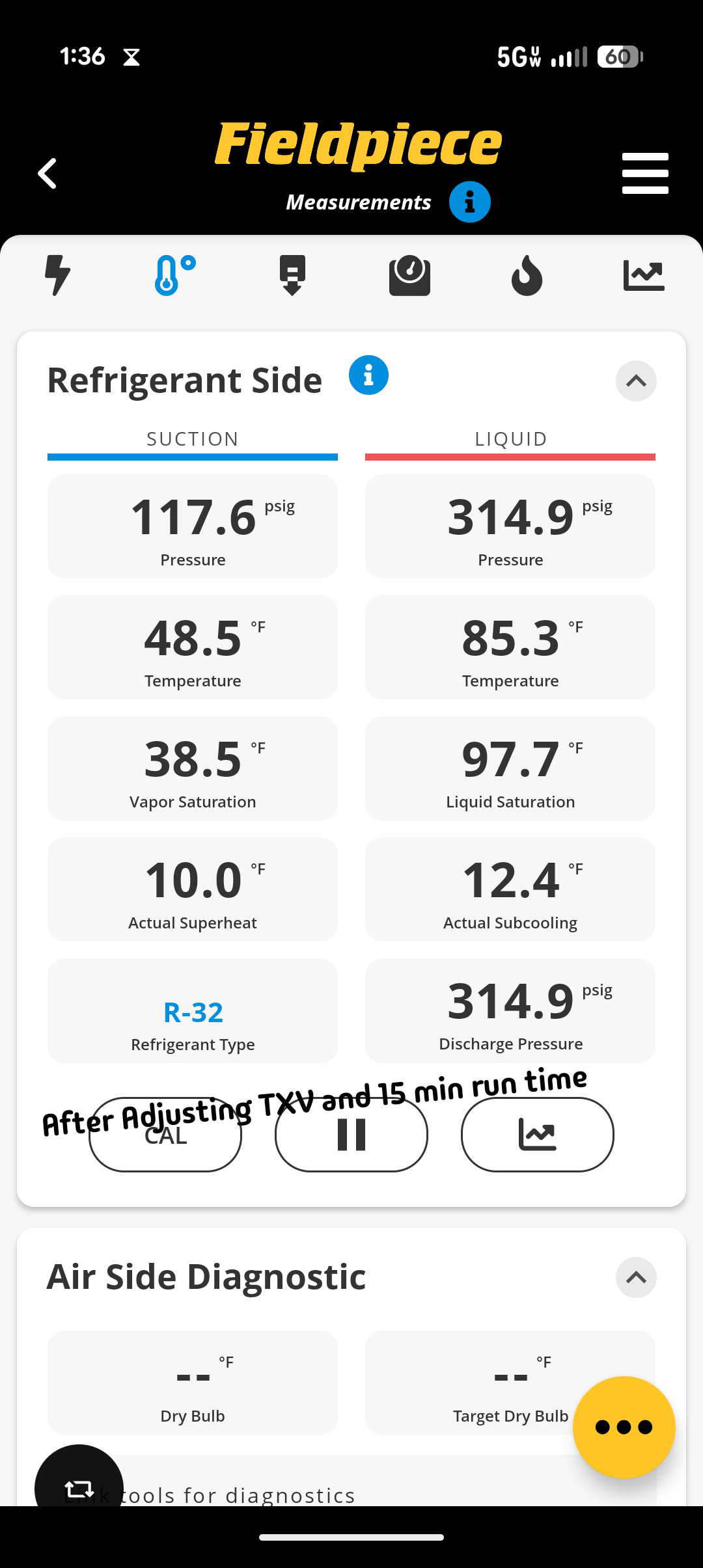 Completed QA for 1.5 ton AC install for Dorm manager apartment.

New filter size is 16x20x1

Inspected and assessed all aspects of install: mechanical, ductwork, drain and refrigerant piping, controls, wiring.

Dropped fan speed from TAP4 to TAP3 based on capacity and airflow chart. 
This improved temperature split,
Found unit running at 0.33SH and 4° Subcooling. This system has adjustable TXV. Turned superheat spring clockwise approximately 3/4 turn, allowed system to run 15 min. At that point 12° Subcool 10 Superheat. Perfect. 

Also tested heating and made sure Belimo valve opened and fan energized. Good

Install passes QA inspection. Very clean install. Minor adjustments only needed.   