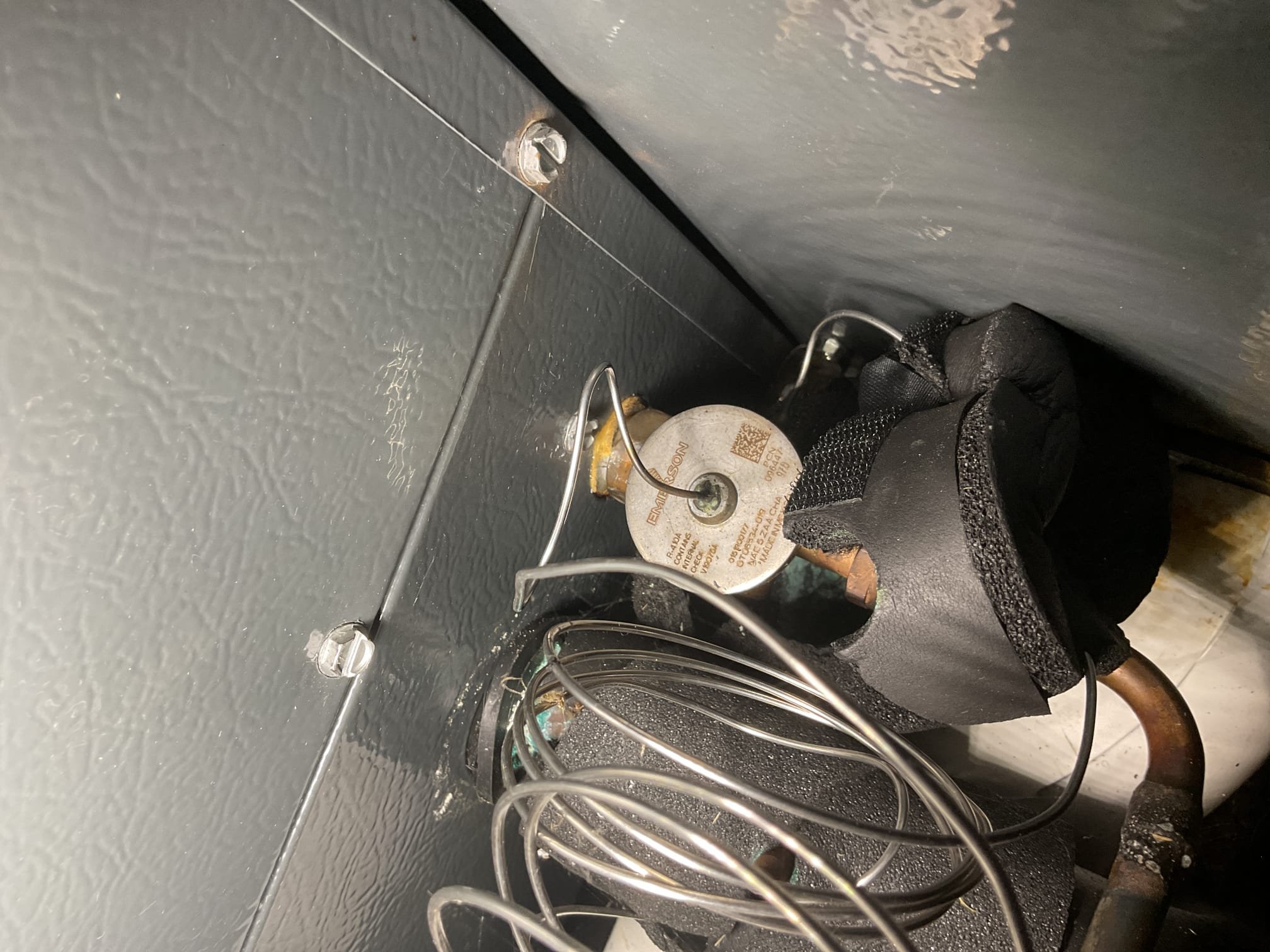 4/15/26. Found 2019 amana a/c locked out at outdoor unit on comfort sense control. Reset control and compressor and condenser fan motor came on pressures were 437/61 and locking out . Found air filter had some dirt but not to bad. Found failed indoor txv valve. Our office to provide repair quote. System is down, they do have a 2nd a/c . 