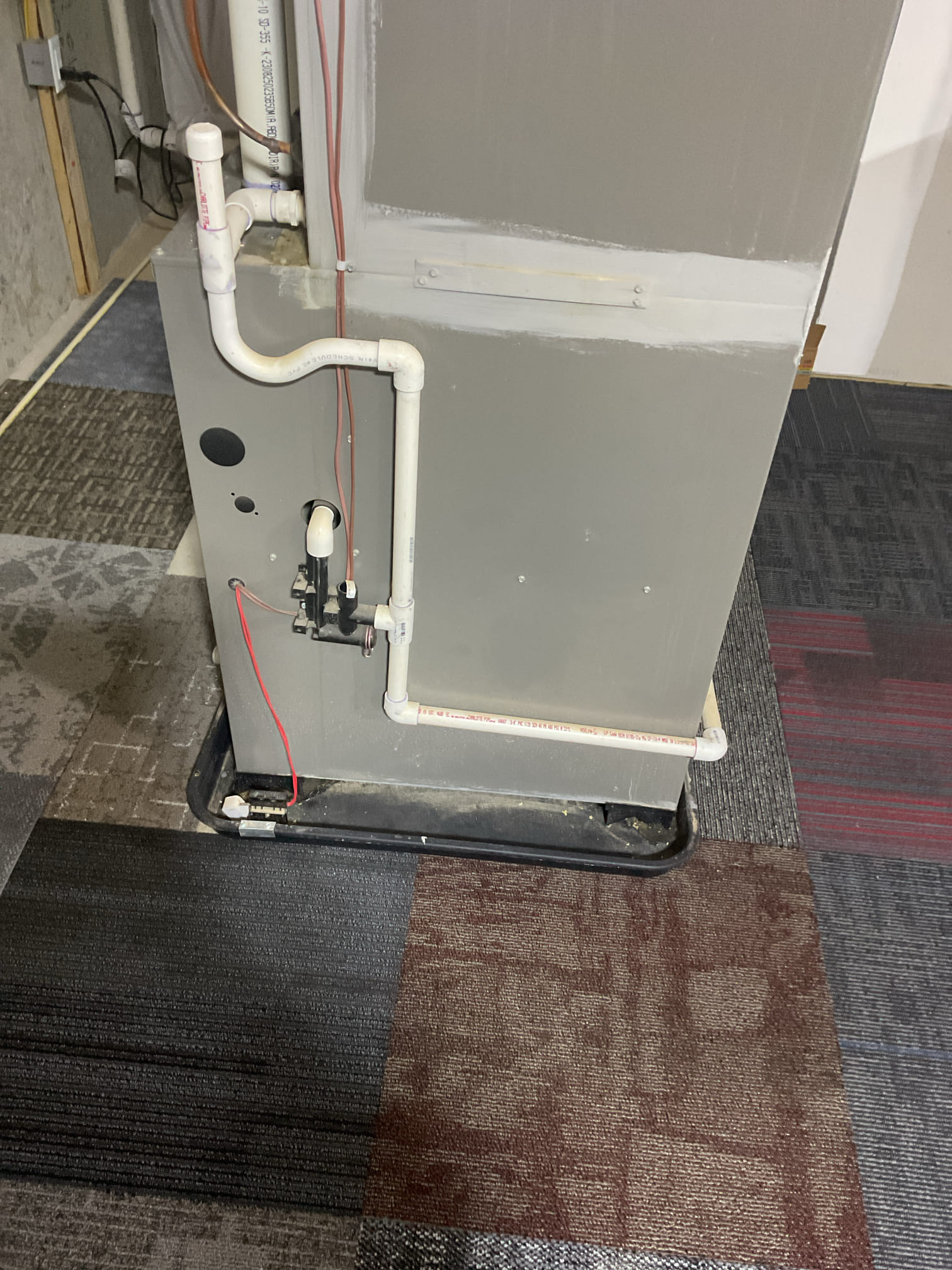 4/15/26. Found 2024 Lennox system completely frozen. Found air filter ok. Explained to homeowner that the system needs to un thaw before further diagnostics. Told him to put towels around base. Need to follow up with customer.