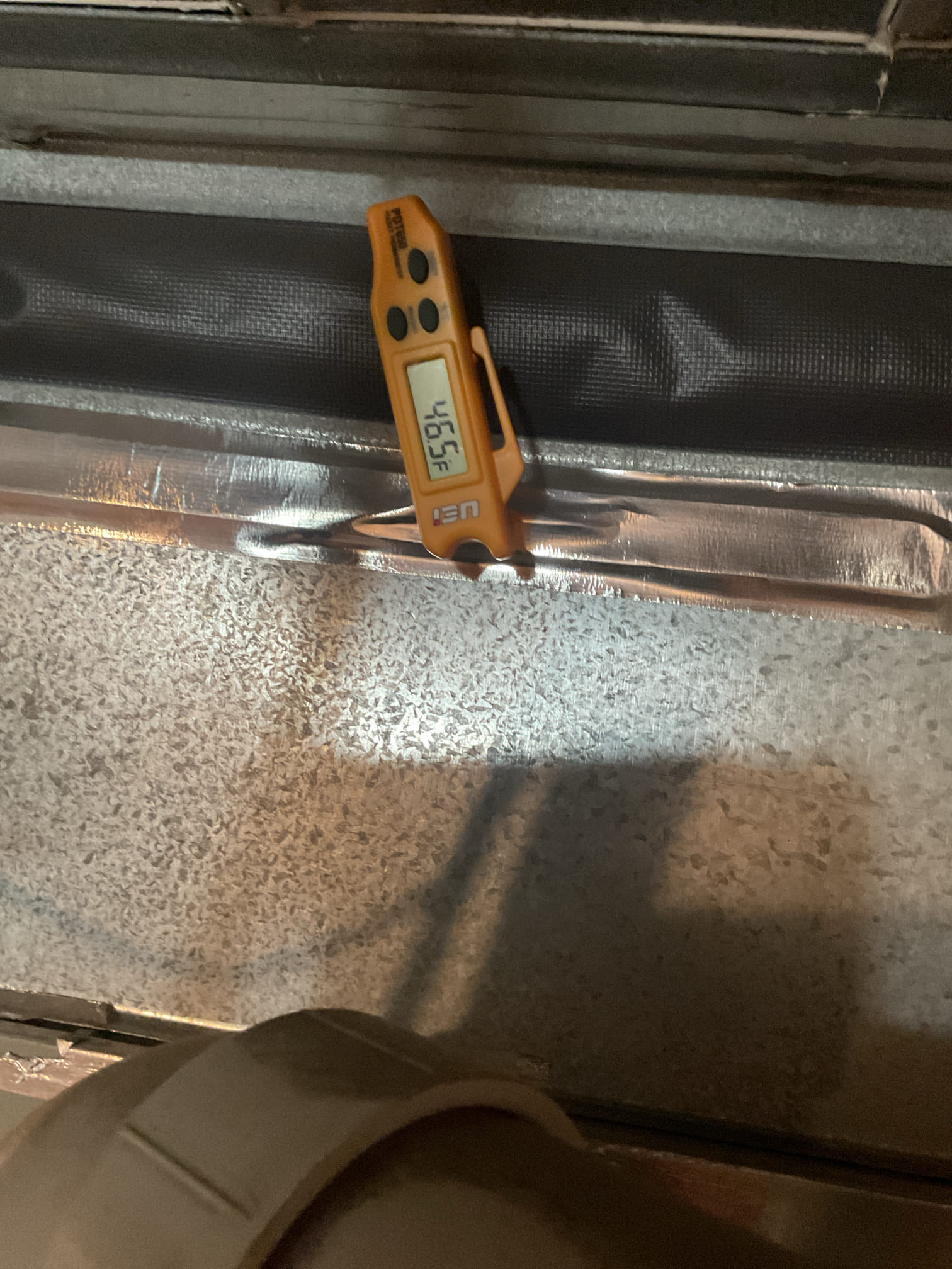 04/16/26 Dan 

I arrived to the customers home to service their 1 yr 2nd floor Goodman a/c system . I checked the wiring connections and the voltages . I checked and replaced the indoor air filter , the filter size is (2) 16x16x1 . I Inspected the indoor coil and tested the primary drain pan and cleared and tested the water drains and traps if applicable. I Took indoor temp splits at the return and the supply  and checked the blower motor condition and operation. I looked  at the outdoor unit wiring connections and voltages . I inspected  the outdoor components and checked my unit pressures by using super heat sub cool method.  System in good operating condition at this time. 

1st floor $89.00 check up . 
I serviced their 21 yr old Trane  a/c side . I checked the wiring connections and the voltages . I checked and found  the indoor air filter was good , the filter size is 16x25x1. I Inspected the indoor coil and tested the primary drain pan with water and flushed the drain line and cl