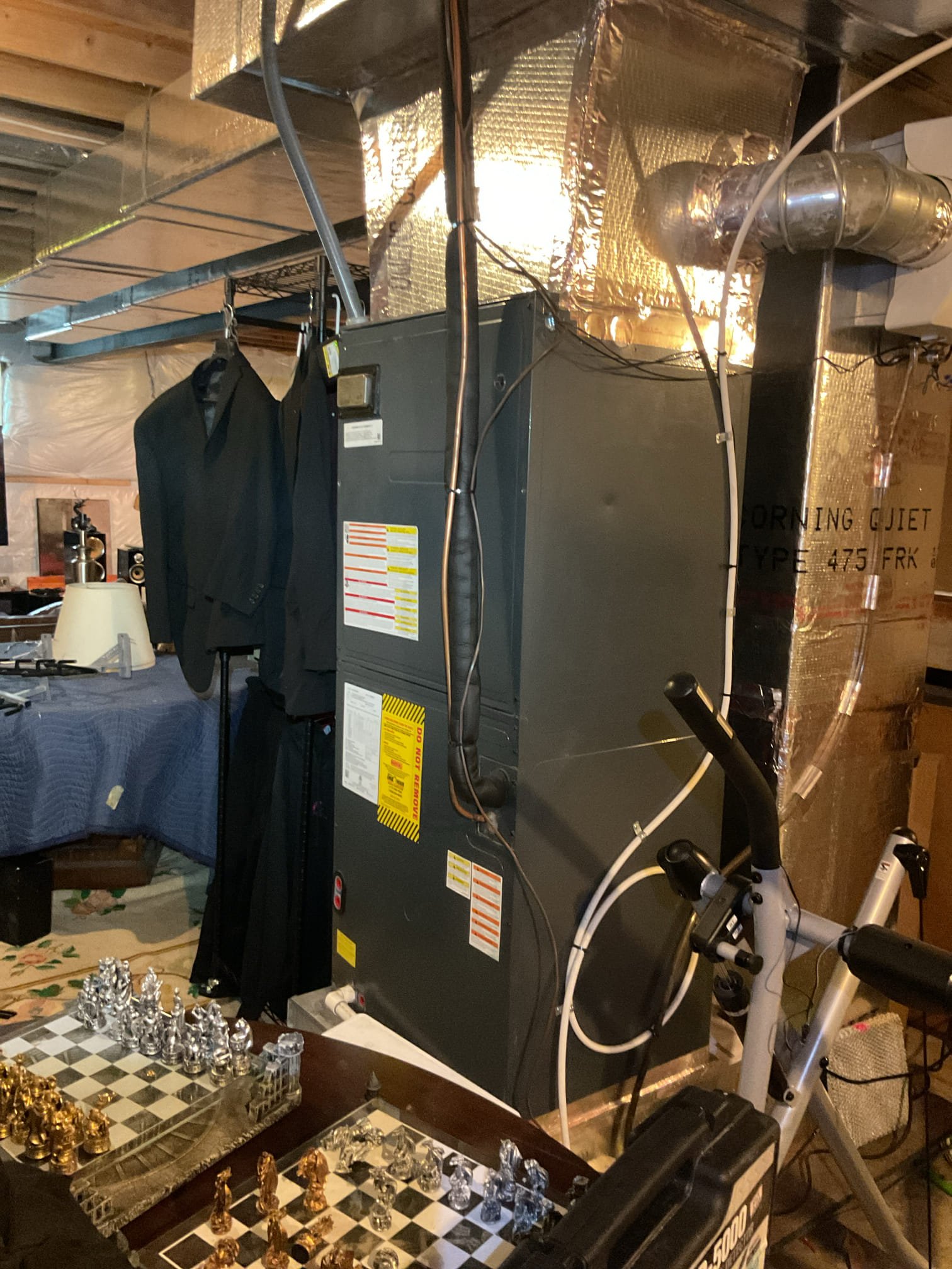 
• Perform electronic leak search of indoor and outdoor coils and all braze joints of lineset
• Repair options will be given depending upon where leak is found

When I arrived system was at even lower standing pressure than it was a recent maintenance visit (34 psi) and homeowner told me system has not been working at all. System is locked out on low pressure switch.
Conducted electronic leak search at indoor coil 
Found leaks in outdoor coil at ubends AND at a point in tubing within fins.
There was also refrigerant oil on ubends just underneath where electronic leak search pinpointed leak. 

Did not detect any leaks at indoor coil or at brazed joints, 

5 Ton heat pump installed 5/30/2019. About 7 years old. Was registered for 10 year parts warranty. 

Provided email estimate to replace outdoor coil under parts warranty

Although system is less than 10 years old, replacing the HVAC system is still a viable option. Consultations for system replacements from Dibiase are free. 

Disco wi