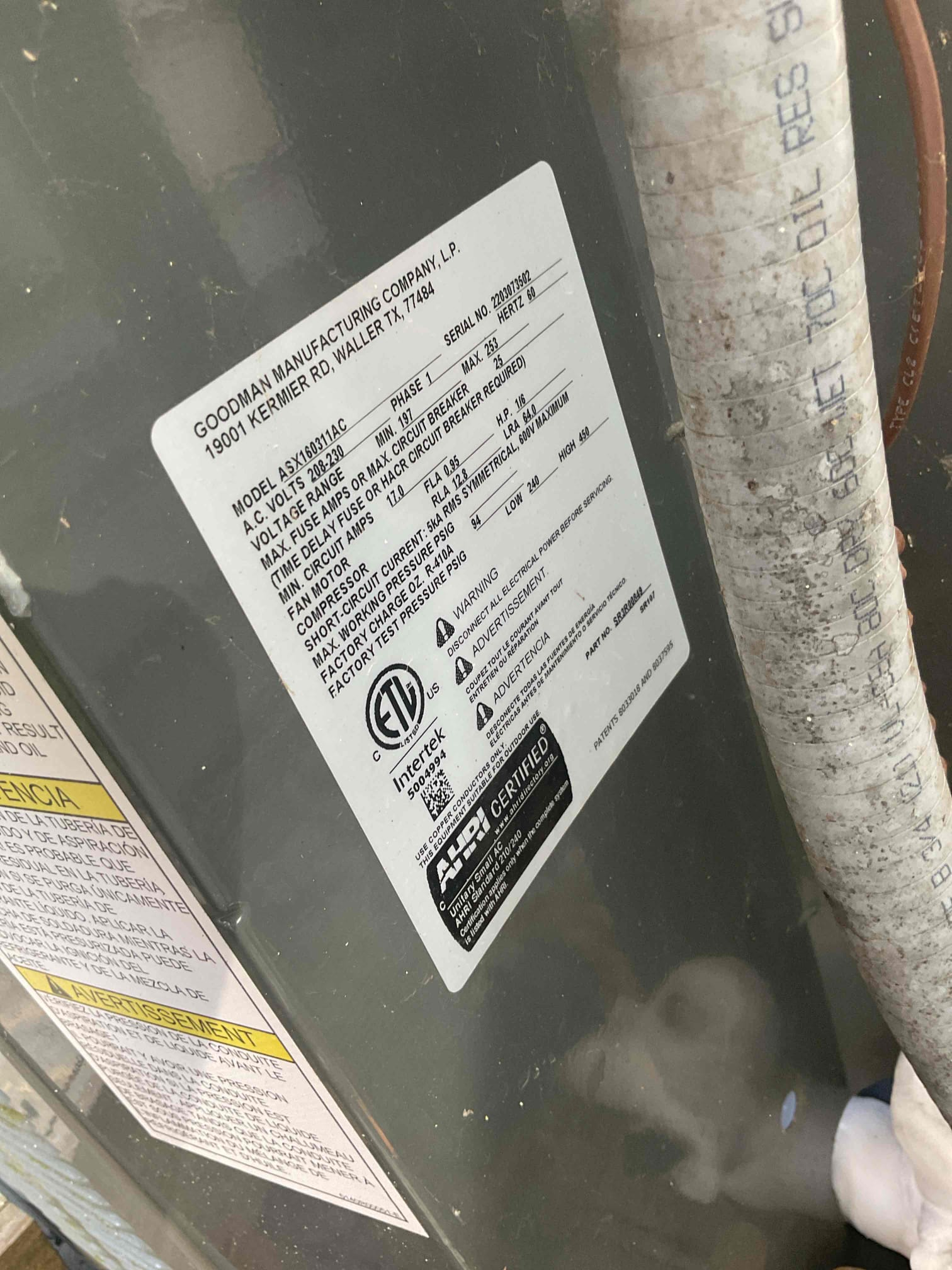 Luis 4-17-26 Customer called in for no cooling, frozen coil, found unit off with fan on coil still solid frozen. Found outdoor unit running, no call for cooling at contactor, failed contactor in closed position. Replace warranty contactor single pole. Customer approved repairs. Test ac operation ok. Contactor open and closes based in thermostat demand. I can’t verify refrigeration numbers due to frozen coil. Customer should be fine on cooling performance. No follow up needed. 