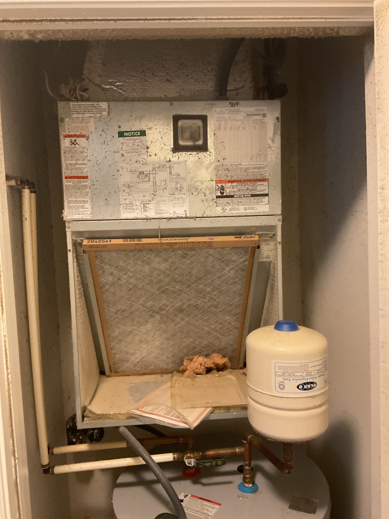 4/17/26. Fully assessed no cooling situation on 2016 Rudd heat pump system. Found when I arrived the thermostat was on a schedule and set to 80° set temp. Turned off the schedule and put it on hold feature. And tested operation and cooling mode. Check temperature split it was 18°.R410a refrigerant pressures were  282/116 with 7.6 subcooling. As the system ran the system drop temp to 73° inside the apartment and is working fine. More than likely the schedule was screwing up the thermostat settings. Heat pump is working fine at time of service.