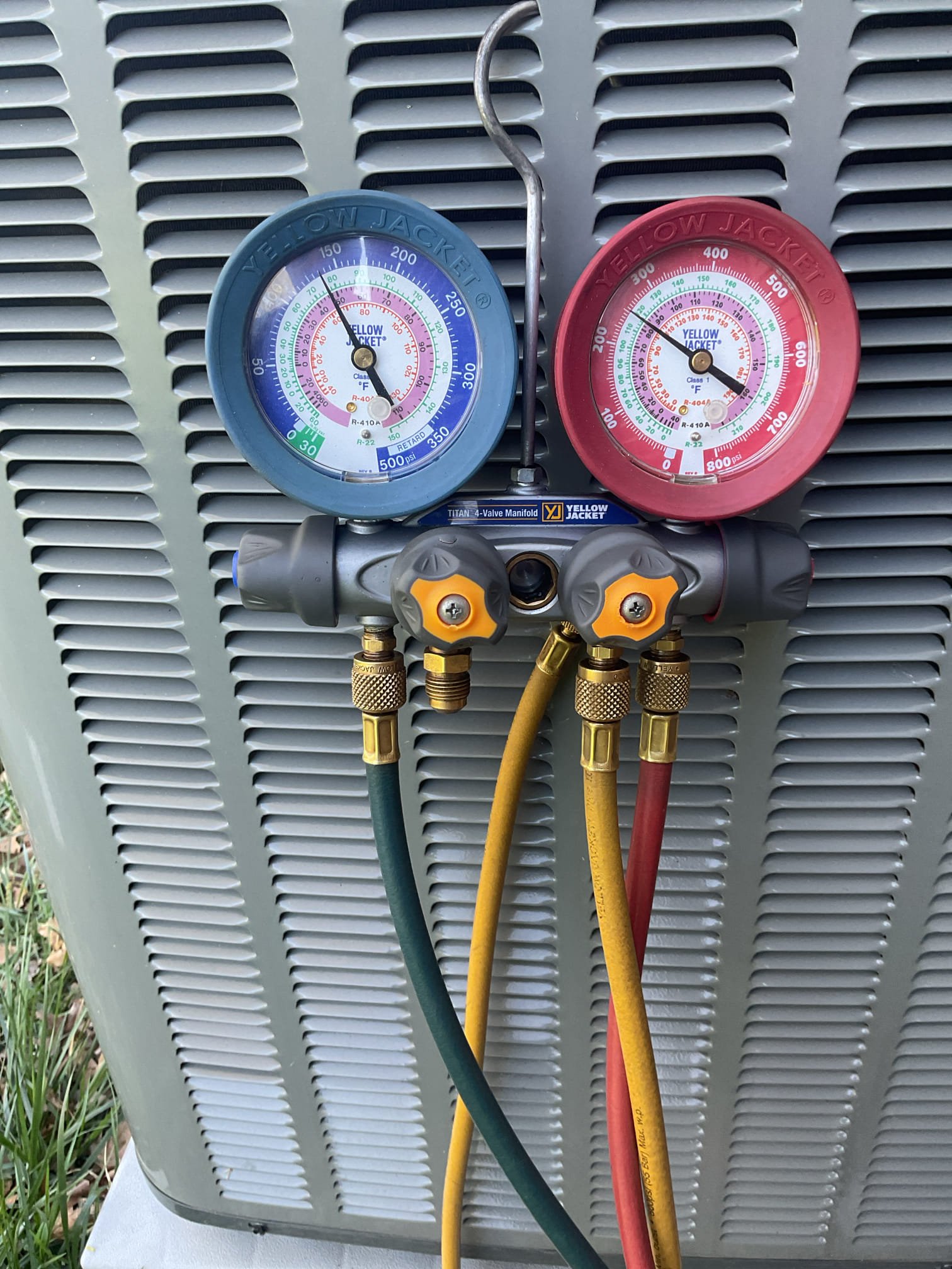 I arrived to the customers home. I was there yesterday for a low pressure switch trip on an outdoor unit. It did the same thing for today yesterday my pressures were good when I restarted the system and I replaced the filter. The other filter was dirty my low pressure wires and I did tape a few spots, but nothing was severely rub through at this time, I jumped out the low pressure switch on the board and I’m gonna let the unit run over the weekend to see if it trips out thinking it has a faulty low pressure switch on the outdoor unit no charge for recall from yesterday 