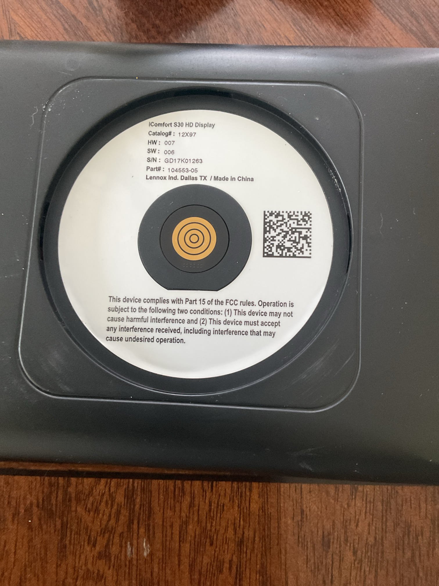 I arrived to the customers home . They had accidentally knocked their ( icomfort s30 series thermostat off the wall and cracked and broke the thermostat face . It’s a full communication Lennox furnace and heat pump system . They will look for a new thermostat and controls . They wanted to see if we could put it in if they supply the thermostat and module controller. Office to price out. I did sign her up for an annual service contract for 189.00 and collected for diagnostic fee. 