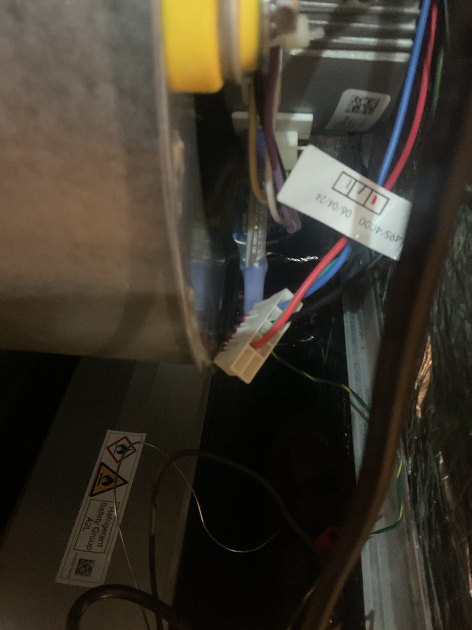 4/20/26 Dan 

I arrived to the customers home to service their 1 yr old goodman heat pump system . I checked the wiring connections and the voltages . I checked and found  the indoor air filter is good,  the filter size is 16x20x1. I Inspected the indoor coil and tested the primary drain pan and cleared and tested the water drains and traps if applicable. I Took indoor temp splits at the return and the supply  and checked the blower motor condition and operation. I looked  at the outdoor unit wiring connections and voltages . I inspected  the outdoor components and checked my unit pressures by using super heat sub cool method. I had to wrap the unit due to cooler temperatures. System in good operating condition at this time, newer system. 
