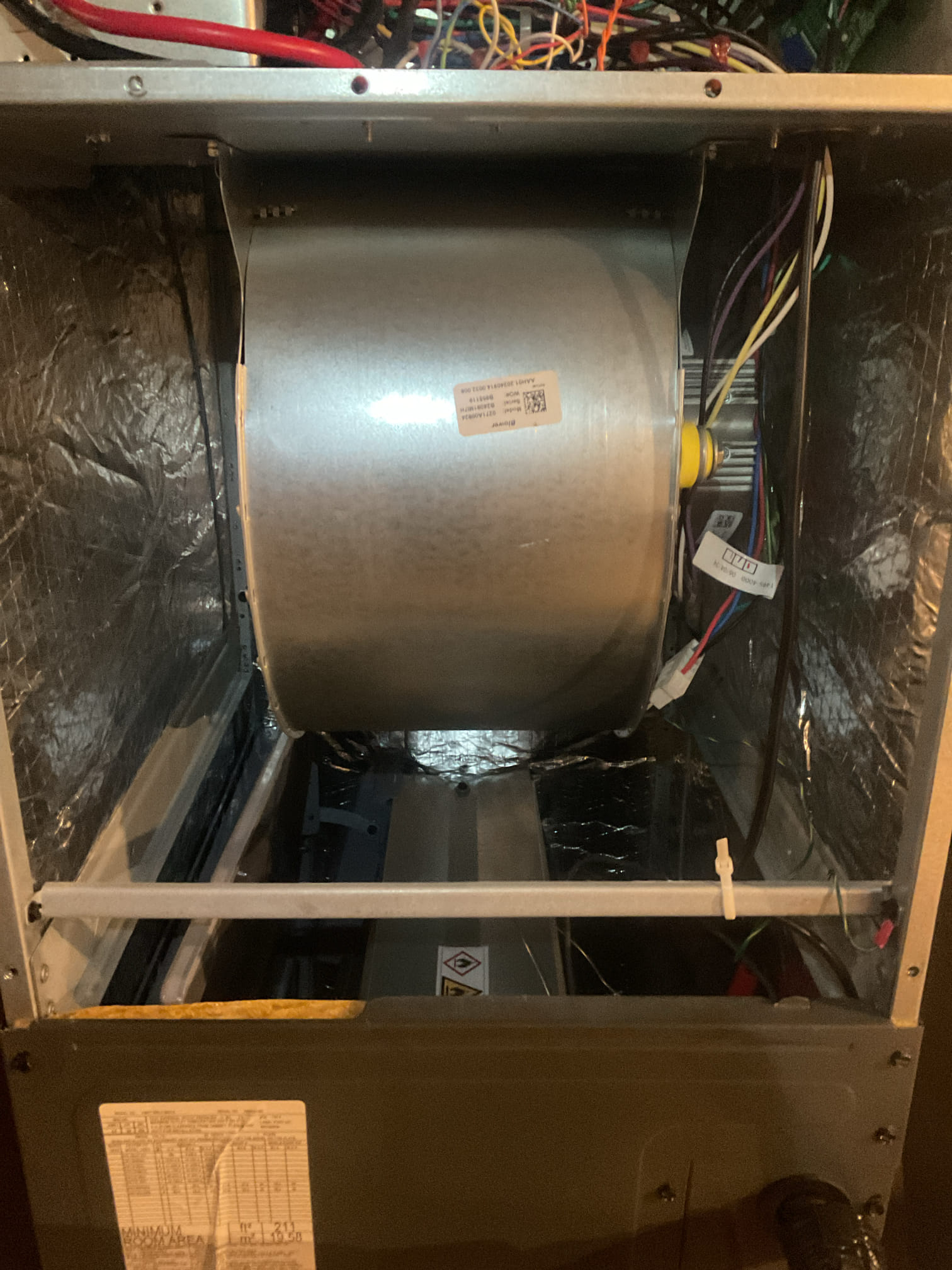 4/20/26 Dan 

I arrived to the customers home to service their 1 yr old goodman heat pump system . I checked the wiring connections and the voltages . I checked and found  the indoor air filter is good,  the filter size is 16x20x1. I Inspected the indoor coil and tested the primary drain pan and cleared and tested the water drains and traps if applicable. I Took indoor temp splits at the return and the supply  and checked the blower motor condition and operation. I looked  at the outdoor unit wiring connections and voltages . I inspected  the outdoor components and checked my unit pressures by using super heat sub cool method. I had to wrap the unit due to cooler temperatures. System in good operating condition at this time, newer system. 
