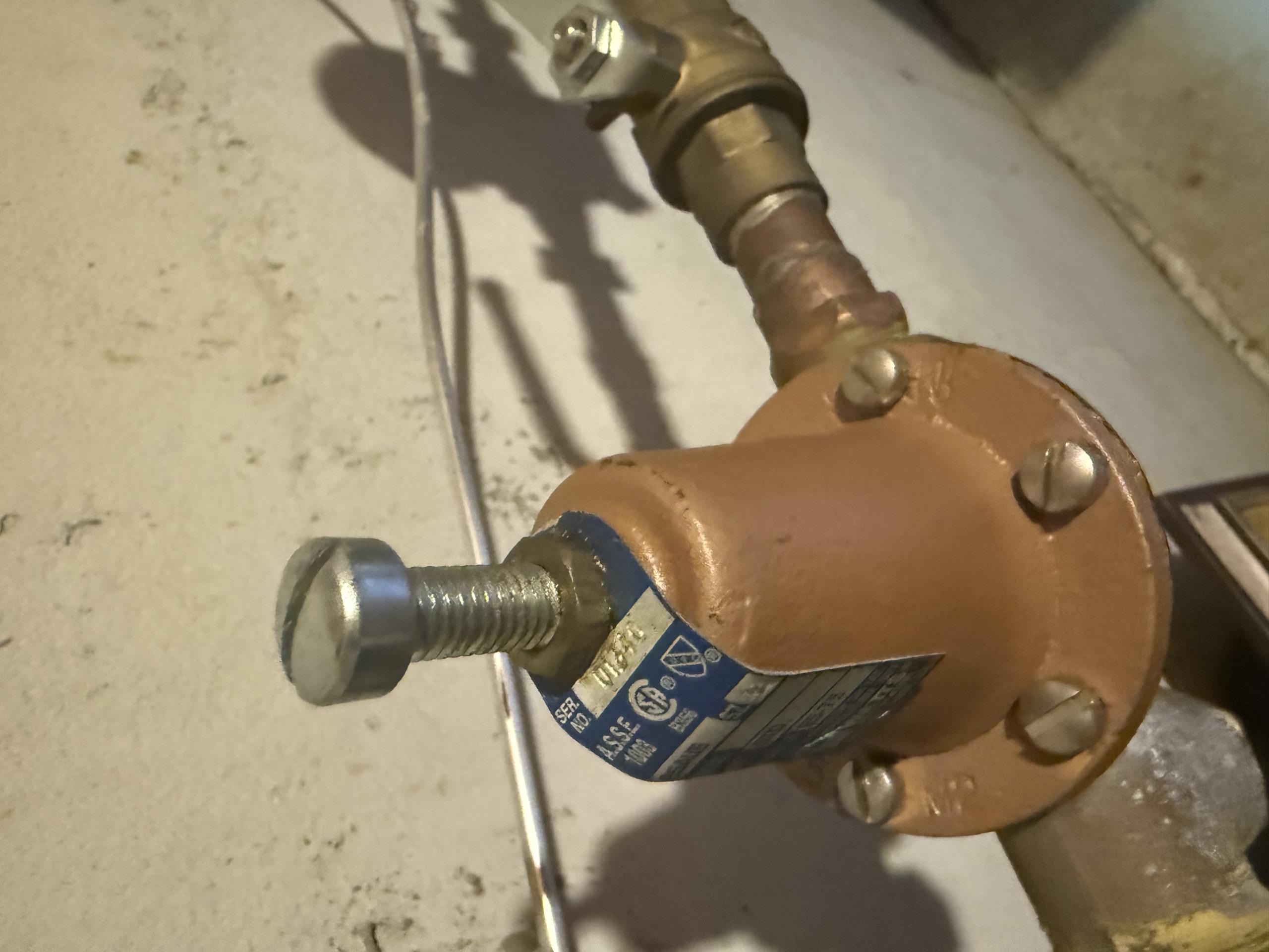 I arrived  to joes house to look at his water heater. I had talked to him the previous night about it leaking water. I found that it’s got a small drip coming from the exterior and the interior of the tank . Customers PRV failed sending 100 psi to the tank . I left an acquisition form for pricing for a new PRV and for a warranty water heater replacement. The water heater is 4 yrs old near 5 yrs . Office management to follow up with Joe naugle about pricing. 