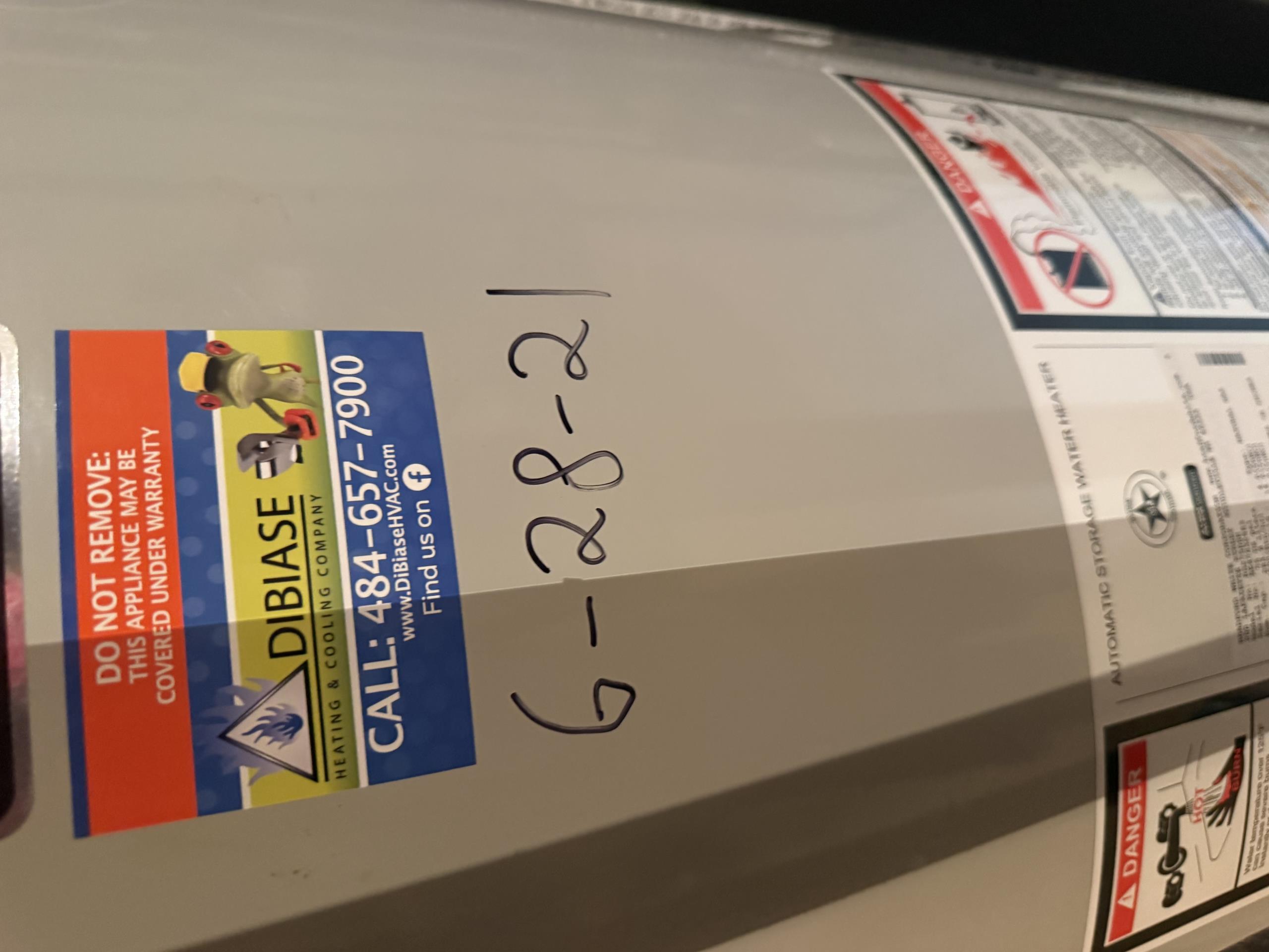 I arrived  to joes house to look at his water heater. I had talked to him the previous night about it leaking water. I found that it’s got a small drip coming from the exterior and the interior of the tank . Customers PRV failed sending 100 psi to the tank . I left an acquisition form for pricing for a new PRV and for a warranty water heater replacement. The water heater is 4 yrs old near 5 yrs . Office management to follow up with Joe naugle about pricing. 