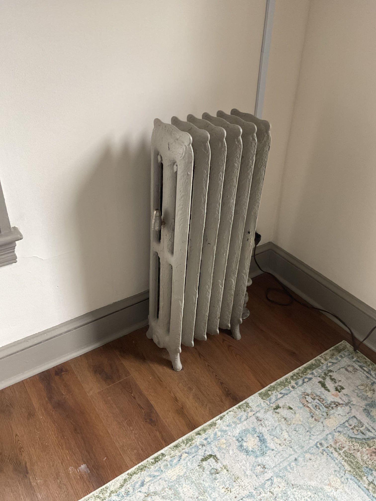 Luis 4-20-26 customer called in for master bedroom steam radiator valve leaking, upon arrival talked to tenant he showed me video. Actual 1 in radiator valve leaking from top. Currently is not longer leaking, I also steam vent showing some damage. I provided estimate to replace both items. Tenant still using heat and is no longer leaking, this will be more as preventative repair. 