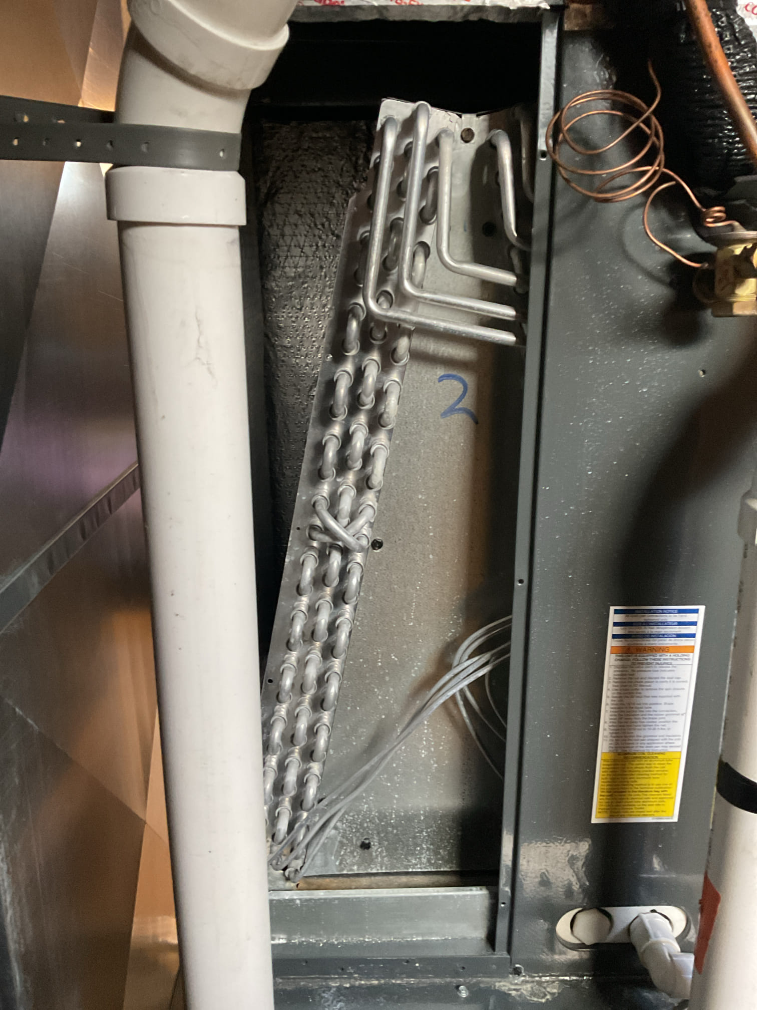 4/20/26 Dan 

I arrived to the customers home to service their 3 yr old Amana a/c system . I checked the wiring connections and the voltages . I checked and replaced the indoor air filter , the filter size is 16x25x1. I Inspected the indoor coil and tested the primary drain pan and cleared and tested the water drains and traps if applicable. I Took indoor temp splits at the return and the supply  and checked the blower motor condition and operation. I looked  at the outdoor unit wiring connections and voltages . I inspected  the outdoor components and checked my unit pressures by using super heat sub cool method.  System in good operating condition at this time. 
