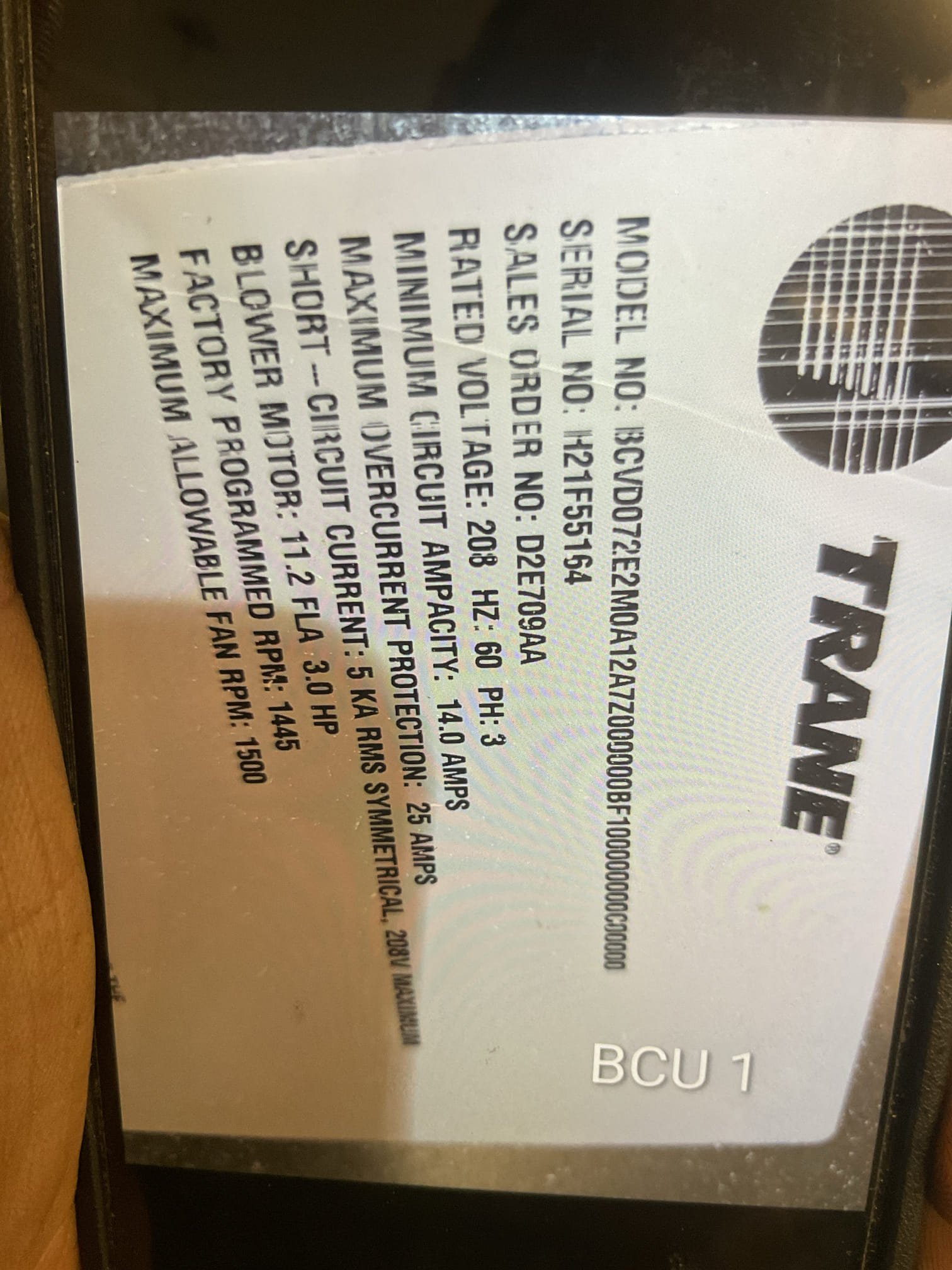 CU-1/BCU 1 is the problem unit. Trane Odyssey system installed late 2021.

Issue was the outdoor unit for Strine dorm closest to front of dorm CU-1 was not running during a demand for cooling during recent warm temperatures.

The dorm manager apartment Minisplit is ok as is the other outdoor unit.

Put probes on unit. It is sitting at 46psi pressure. Very low. 

Checked all schrader cores and brazed joint for leaks/refrigerant oil. No signs of leaks there. Indoor coil and drain pan also appeared to be clean. No obvious indications of leaks.

Discussed with Steve. He’s going to hunt down the installing contractor. I left estimate to go about leak search if they decide they want us to go about repairs it system. 

Estimate includes:
Step 1 Recover what refrigerant is left
Step 2 Pressure test with nitrogen.  

This air handler is down for now, 