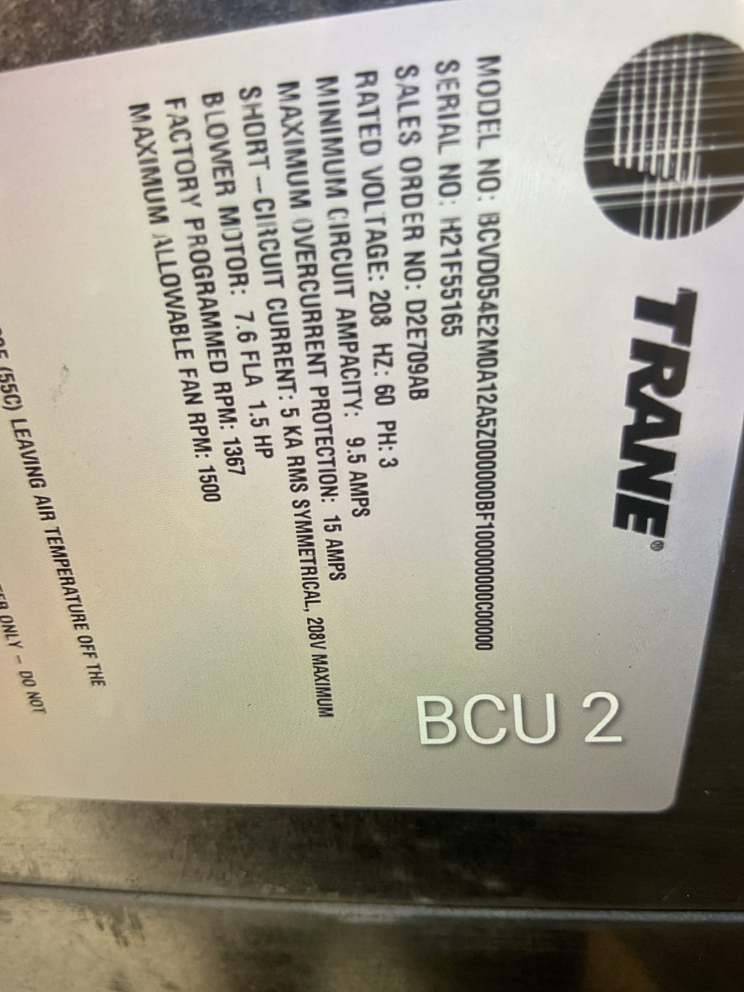 CU-1/BCU 1 is the problem unit. Trane Odyssey system installed late 2021.

Issue was the outdoor unit for Strine dorm closest to front of dorm CU-1 was not running during a demand for cooling during recent warm temperatures.

The dorm manager apartment Minisplit is ok as is the other outdoor unit.

Put probes on unit. It is sitting at 46psi pressure. Very low. 

Checked all schrader cores and brazed joint for leaks/refrigerant oil. No signs of leaks there. Indoor coil and drain pan also appeared to be clean. No obvious indications of leaks.

Discussed with Steve. He’s going to hunt down the installing contractor. I left estimate to go about leak search if they decide they want us to go about repairs it system. 

Estimate includes:
Step 1 Recover what refrigerant is left
Step 2 Pressure test with nitrogen.  

This air handler is down for now, 