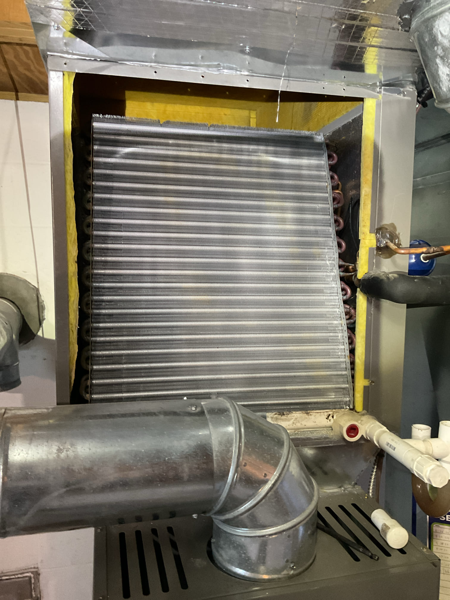 4/21/26 Dan 

I arrived to the customers home to service their 11 yr old lennox  a/c side of the system . I checked the wiring connections and the voltages . I checked and found the indoor air filter needs to be changed , the customer will order a new filter. The  filter size is 20x25x5. I Inspected the indoor coil and tested the primary drain pan with water and flushed the drain line and cleared. I Took indoor temp splits at the return and the supply  and checked the blower motor condition and operation. I looked at the outdoor unit wiring connections and voltages . I inspected  the outdoor components and checked my unit pressures by using super heat sub cool method.  The system is currently operational but past normal life expectancy. Replacement of system is recommended in the near future. 
