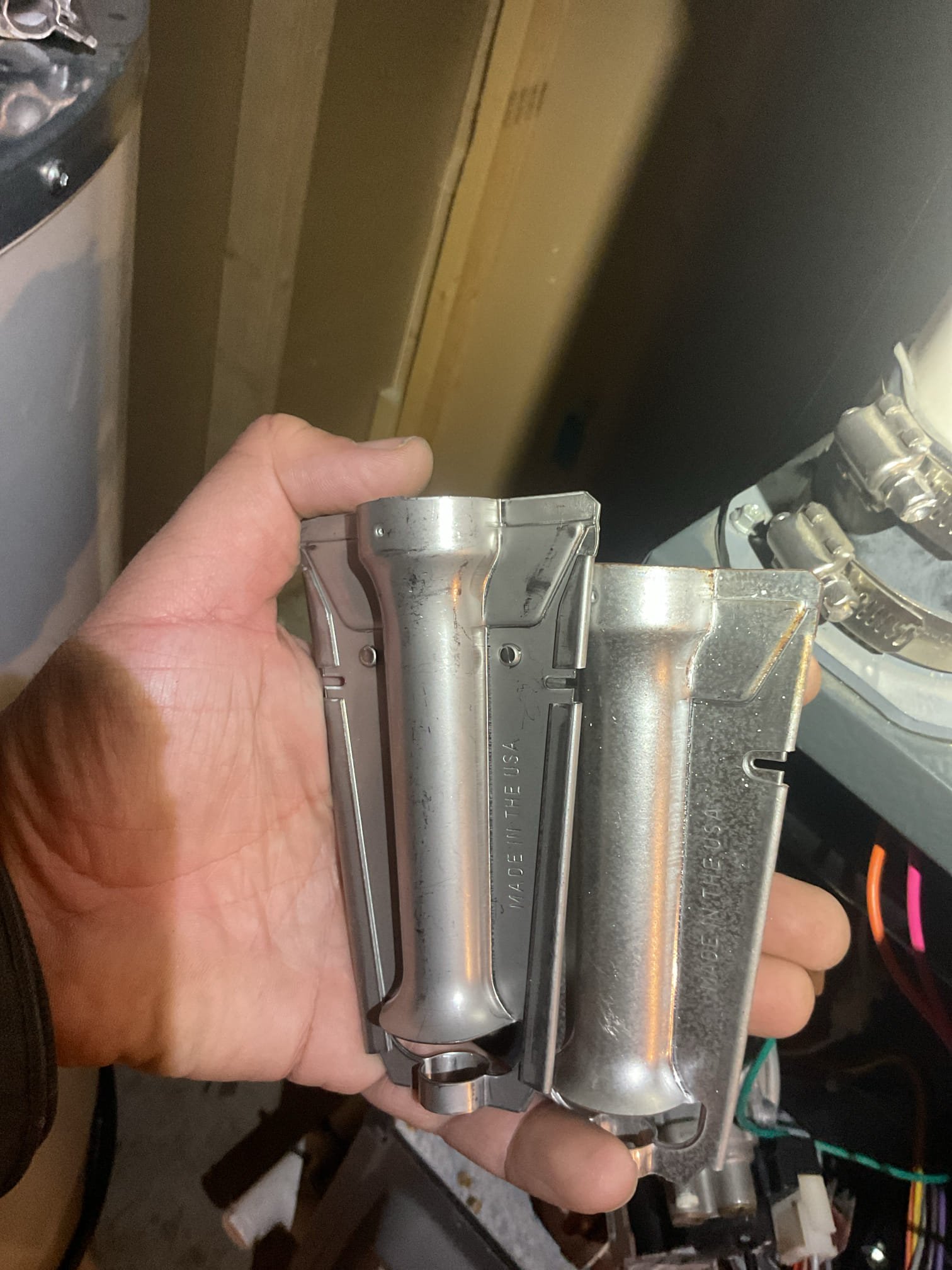 Replaced rusted aluminized steel burners with (5) new stainless steel burners. Tested furnace afterwards, 

Completed AC tune up for 4 Ton Amana heat pump system. System is heat pump/propane furnace hybrid installed February 2019 by Dibiase. 

Replaced 20x25x1 filter
Indoor and outdoor coils in good condition 
Inspected wiring, controls, electric motors and components; left estimates for surge protectors. 1 for indoor equipment blower motor. And 1 for outdoor equipment circuit. 
Measured temperature split and static pressure 
Inspected drains; cleared. EZ trap, tested pump; added treatment tabs to drain pan. An additional water safety is recommended; wet switch which will shut equipment down if water is detected on floors near indoor equipment. 
Checked integrity of compressor motor (mega ohm test)

Assessed refrigerant charge checked pressures. Good

AC system operating well at this time. 