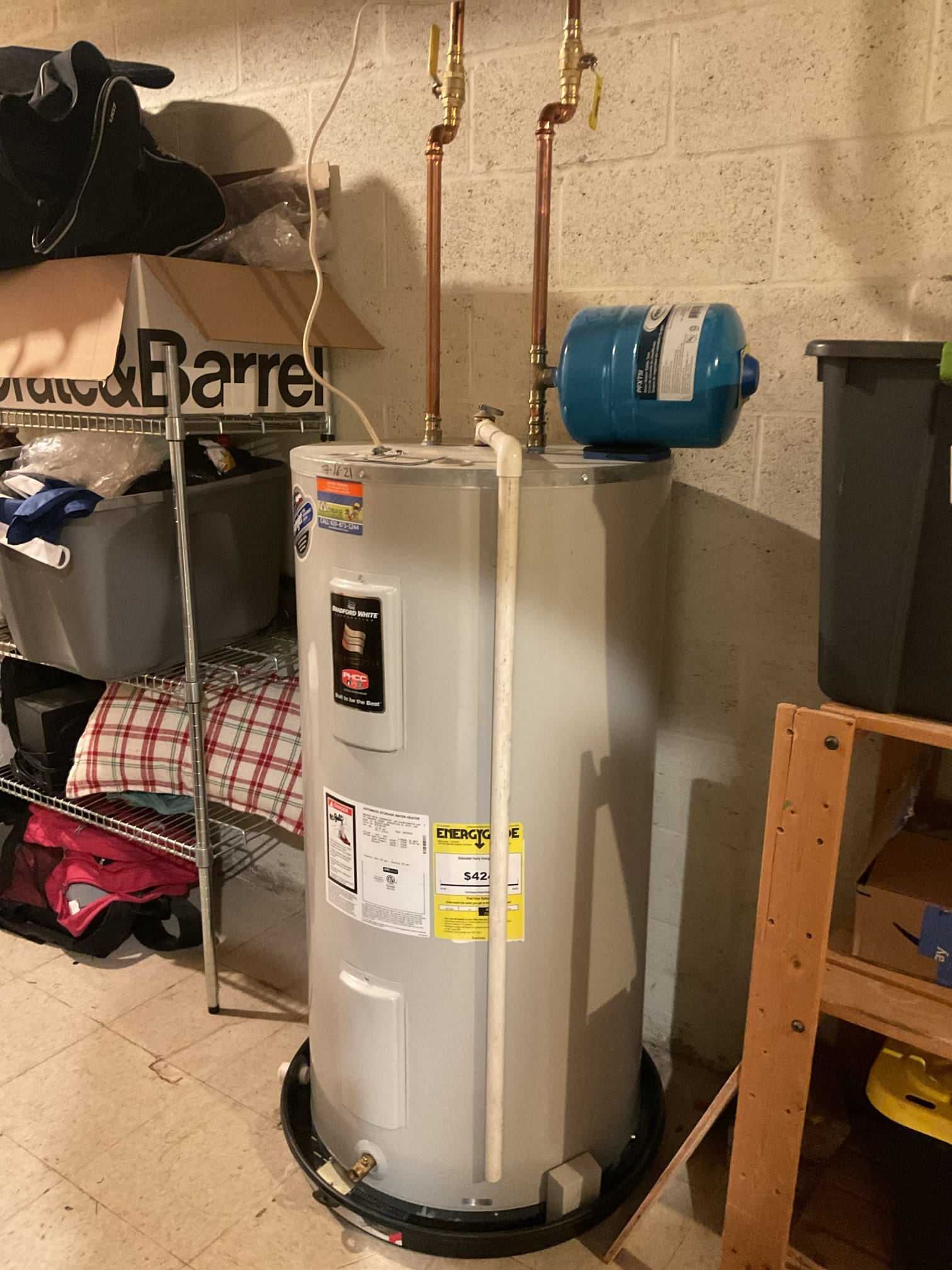 Arrived to the customers home to service their electric water heater and gas furnace. 

I inspected the condition of the electric water heater and checked for leaks. I checked the water pressure and the water temp . I inspected the expansion tank and took voltage and amperage draws on the elements. The water heater is in good shape 4-5 yrs old Bradford white. 



I serviced  their 7 yr old amana 95% gas furnace system. 
I started with checking the air filter and replaced , the filter size is 16x20x1 . I checked all my electrical connections and voltages. I inspected and tested the  burners , flame sensor and the igniter. I water tested all tubing and hoses and inspected the collector box . I inspected the exhaust and fresh air pipe for restrictions and bellies. I inspected the inducer and the blower motor operation. I checked and tested for combustion and took temp rise splits at the return and the supply. Everything is running fine at this time of service. 

Collected for both the wat