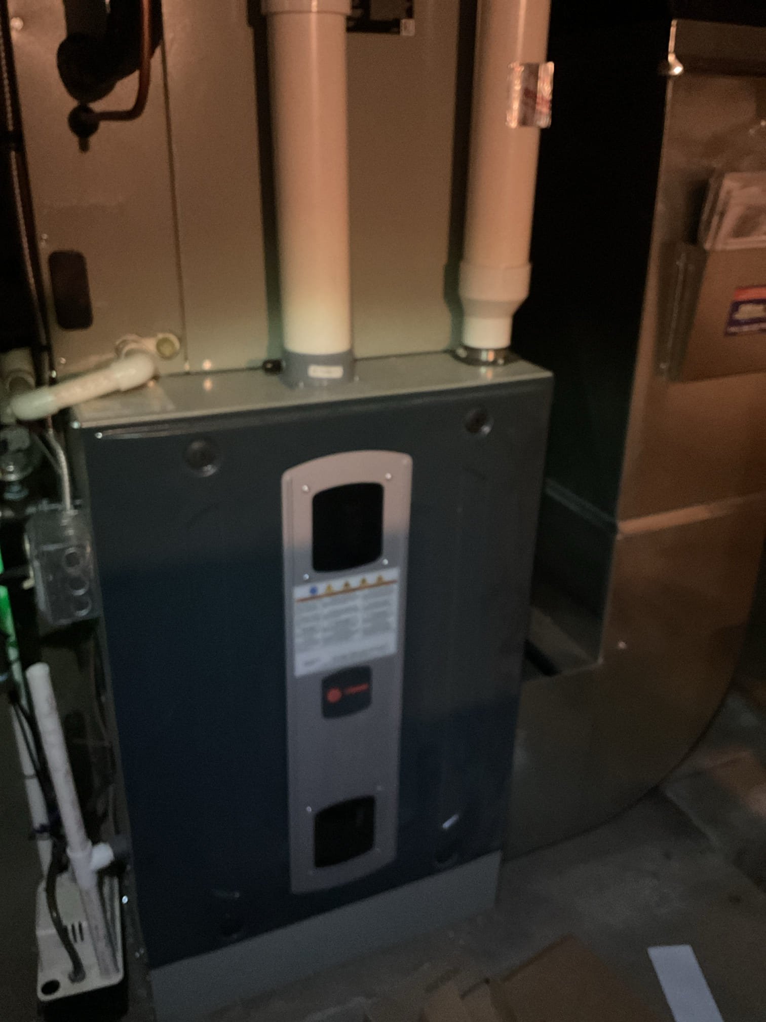 4/23/26 Dan 

I arrived to the customers home to service their 1 yr old trane a/c system . I checked the wiring connections and the voltages . I checked and replaced the indoor air filter , the filter size is 16x25x1. I Inspected the indoor coil and tested the primary drain pan and cleared and tested the water drains and traps if applicable. I Took indoor temp splits at the return and the supply  and checked the blower motor condition and operation. I looked  at the outdoor unit wiring connections and voltages . I inspected  the outdoor components and checked my unit pressures by using super heat sub cool method.  System in good operating condition at this time. 
The customer was in a meeting. I sent him a payment link for $89.00 check up. 