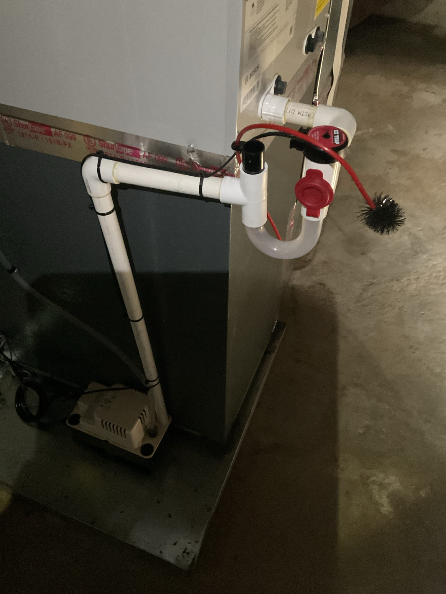  4/24/26 Dan 

I arrived to the customers home to service their 3 yr old bosch heat pump . I checked the wiring connections and the voltages . I checked and replaced the indoor air filter , the filter size is 16x25x1. I Inspected the indoor coil and tested the primary drain pan and cleared and tested the water drains and traps if applicable. I Took indoor temp splits at the return and the supply  and checked the blower motor condition and operation. I looked  at the outdoor unit wiring connections and voltages . I inspected  the outdoor components and checked my unit pressures by using super heat sub cool method.  System in good operating condition at this time. Collected for $89.00 for one time a/c check up, paid by cc. 

Also installed a door switch for the furnace that was warranty no charge. 
