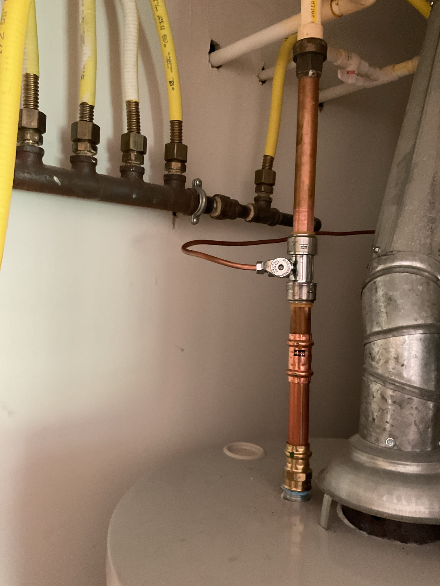 Replaced saddle valve with 1/4 turn ball valve.
Humidistat has failed
Solenoid has failed.
Water level sensor assembly has failed (switch is stuck open)

The static pressure on this system is very high. I even manually added a bit of water to the feed tray to simulate humidifier operation and water was blowing off the tray. I do not recommend replacing this with any type of humidifier other than steam.

Will need a 240V wire and duplex receptacle installed by electrician.

We will have to use a 240V pump for the drain based on where humidifier will be installed. 

Left email estimate for steam humidifier.
Also left estimate to remove of and dispose failed humidifier and patch openings with sheet metal. 
 

*Please schedule a consult with install department management to get the details narrowed down IF he moves forward with steam humidifier install 

