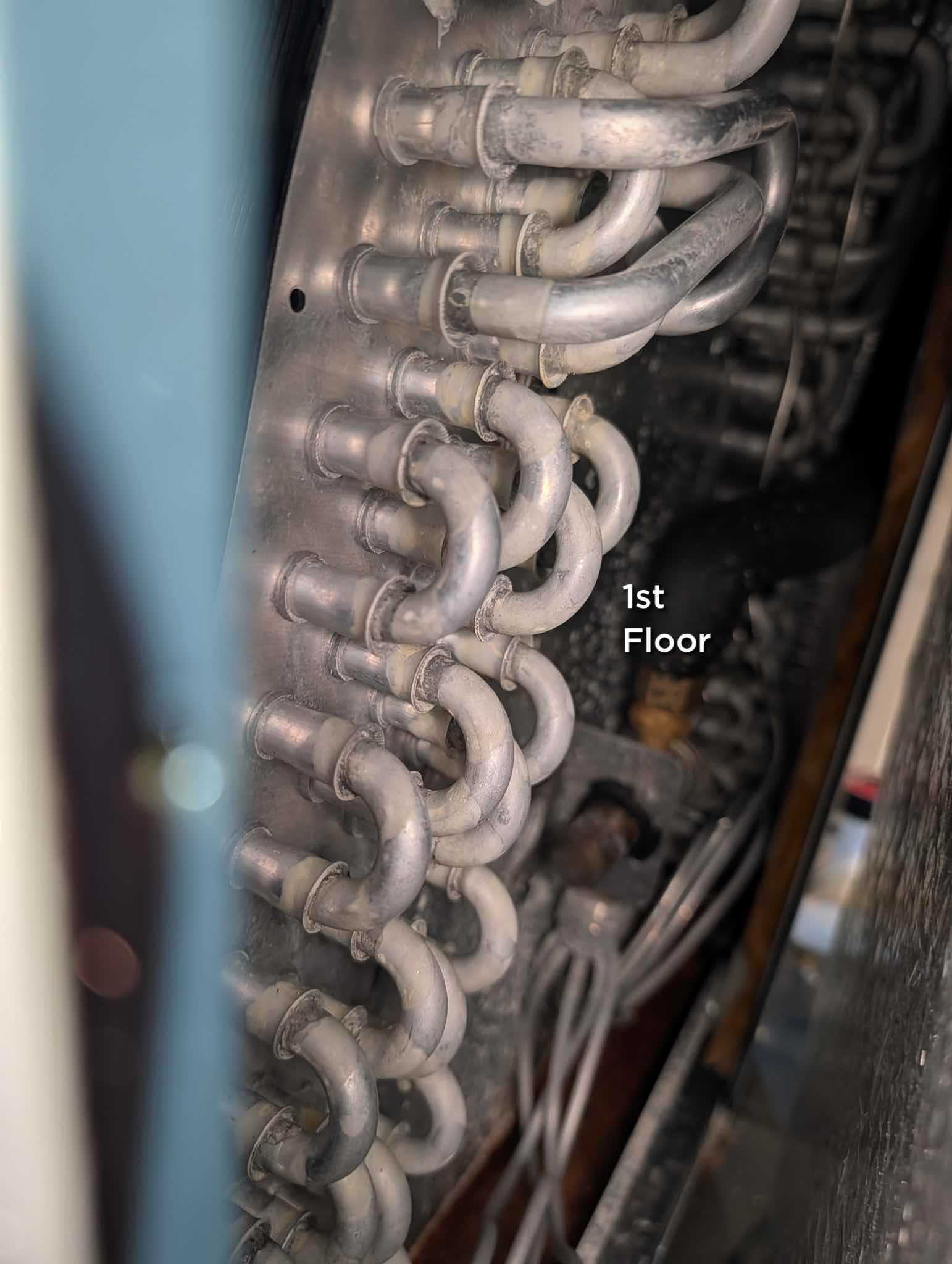 Completed (3) AC tune ups. All 3 systems are gas furnace+AC installed within last 3 years. Addition, 1st Fl. And 2nd Fl.

Replaced all filters provided by homeowner. Aprilaire 413, 16x25x1, 16x20x1

For each system:
Completed AC tune up for 3 Ton Amana AC system

Indoor and outdoor coils in good condition 
Inspected wiring, controls, electric motors and components; left estimates for surge protectors. On estimate is for (3) surge protectors for indoor equipment circuits. The other is for (2) for the outdoor units for the addition and 1st floor systems. 
Measured temperature split and static pressure 
Inspected drains; cleared EZ trap, tested pumps added treatment tabs to drain pans. 
Checked integrity of compressor motor (mega ohm test)

Assessed refrigerant charge checked pressures. 

AC systems are operating well at this time. 