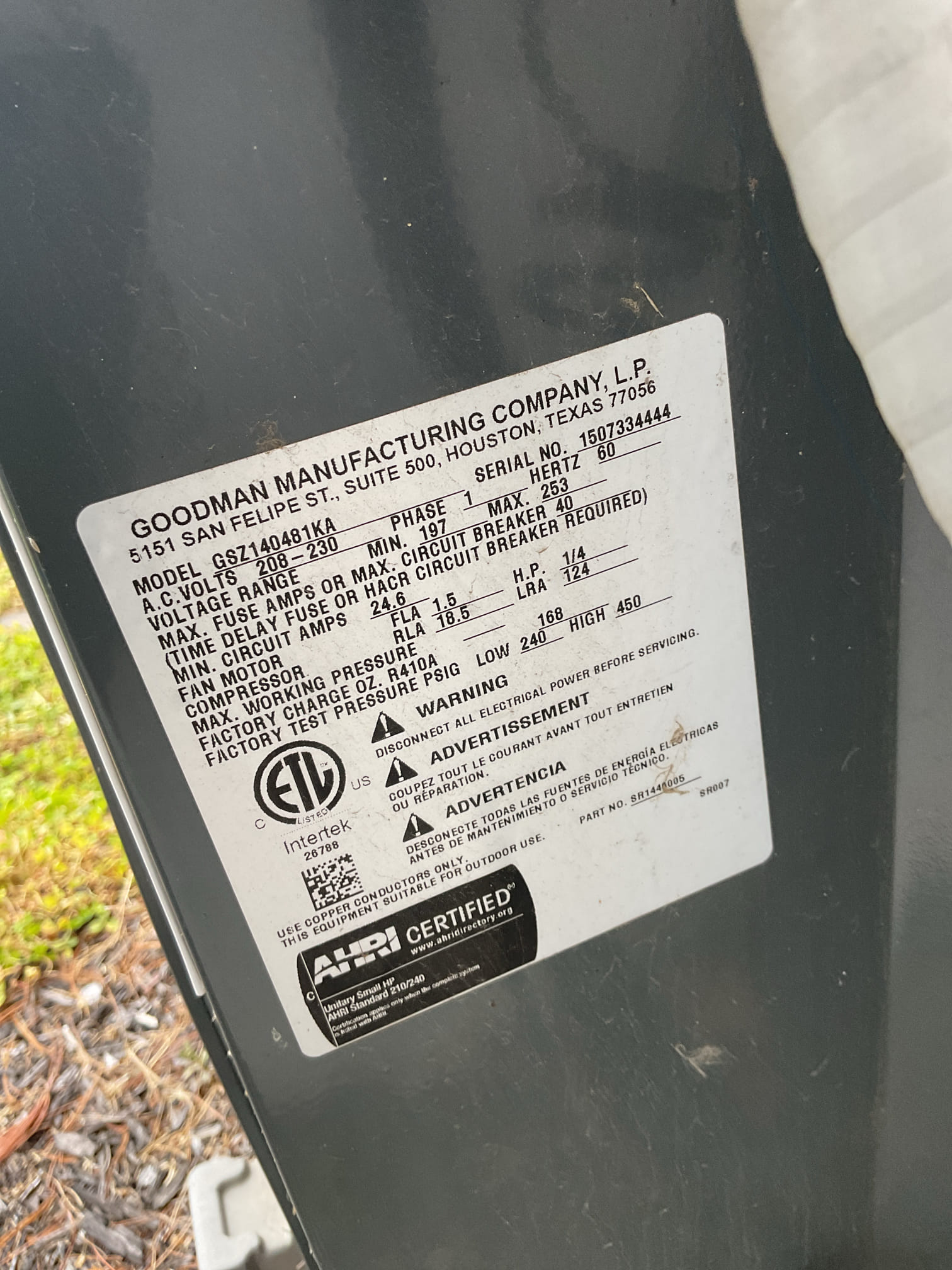 4/29/26 Dan 

I arrived to the customers home to service their 10 yr old  a/c system . I checked the wiring connections and the voltages . I checked and replaced the indoor air filter , the filter size is 20x22x1 . I Inspected the indoor coil and tested the primary drain pan and cleared and tested the water drains and traps if applicable. I Took indoor temp splits at the return and the supply  and checked the blower motor condition and operation. I looked  at the outdoor unit wiring connections and voltages . I inspected  the outdoor components and checked my unit pressures by using super heat sub cool method. The system is in fine operating condition at this time. 
