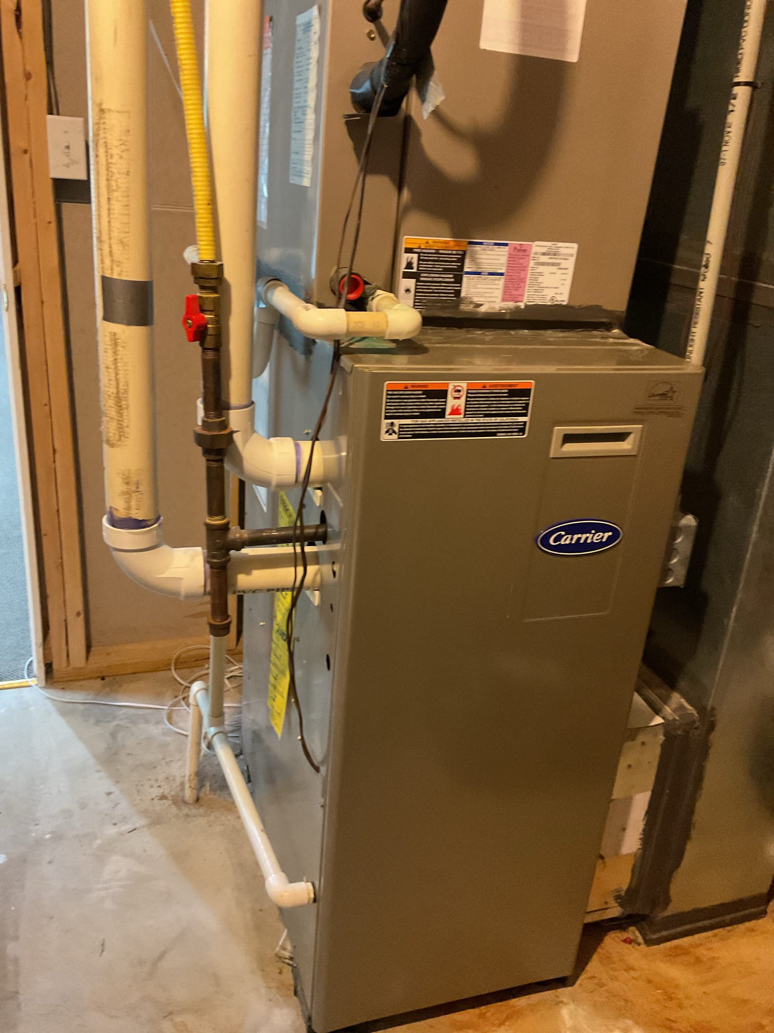 4/30/26 Dan 

I arrived to the customers home to service their 15 + yr old carrier  a/c system.  . I checked the wiring connections and the voltages . I checked and replaced the indoor air filter, filter size is a 16x25x1.  I Inspected the indoor coil and tested the primary drain pan with water and flushed the drain line and cleared. I Took indoor temp splits at the return and the supply  and checked the blower motor condition and operation. I looked at the outdoor unit wiring connections and voltages . I inspected  the outdoor components and checked my unit pressures by using super heat sub cool method.  The system is currently operational but past normal life expectancy. Replacement of system is recommended in the near future. I collected for $89.00 a/c one time check up. Paid by check# 3256
