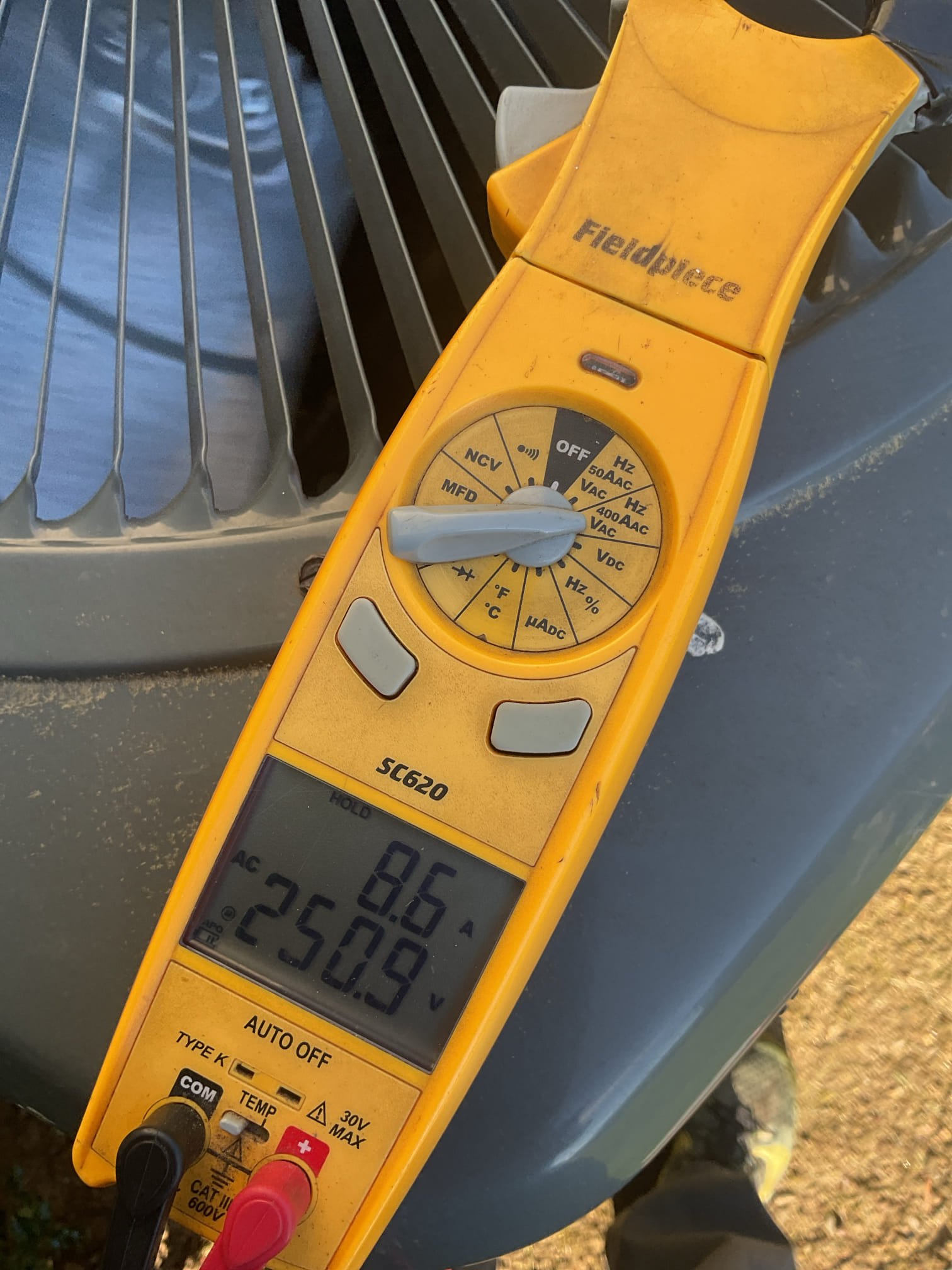 Luis 5-4-26 Checked the AC side of the system Goodman 13 seer from 2021. Checked the air filter and replaced. Checked the wiring connections and the voltages on high volt and low volt. Inspected the indoor coil and flushed and tested the drain line. Checked the blower condition and inspected the blower amps and tested for static pressure. Went to the outdoor unit and inspected the wiring connections and the components . Checked pressures superheat and sub cooling. Voltage and amps for the compressor and the fan motor ok indoor cooling temps at the supply and return ok  The AC system is working fine at this time of service. Provided estimate to install air cleaner 
