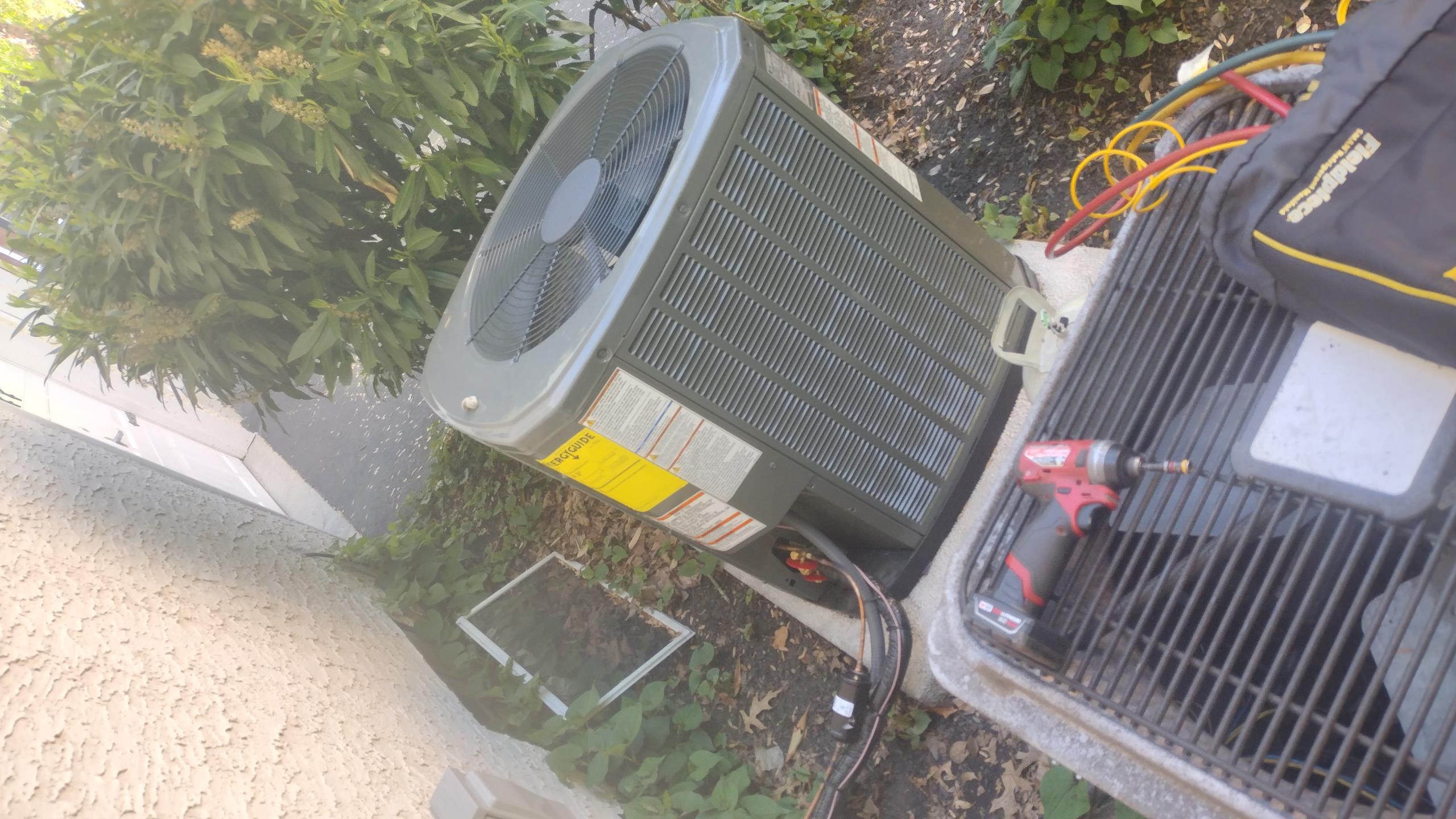 Luis 5-4-26 customer called in because heater not working second floor. We installed 2 floor ac unit month ago, I found pump not connected, and wiring not connected properly to turn off system. Corrected low volt safety wiring, and test operation, adjusted charge to increase sub cooling 454b total of 8 ounces, I tested pump, ok I run new vinyl tubing from pump to 2 in pvc drain pipe. Existing tubing 5/8 and not properly connected to 3/8. Test pump operation ok system is now working properly. I also perform quality assurance during today’s visit, no need for QA. 