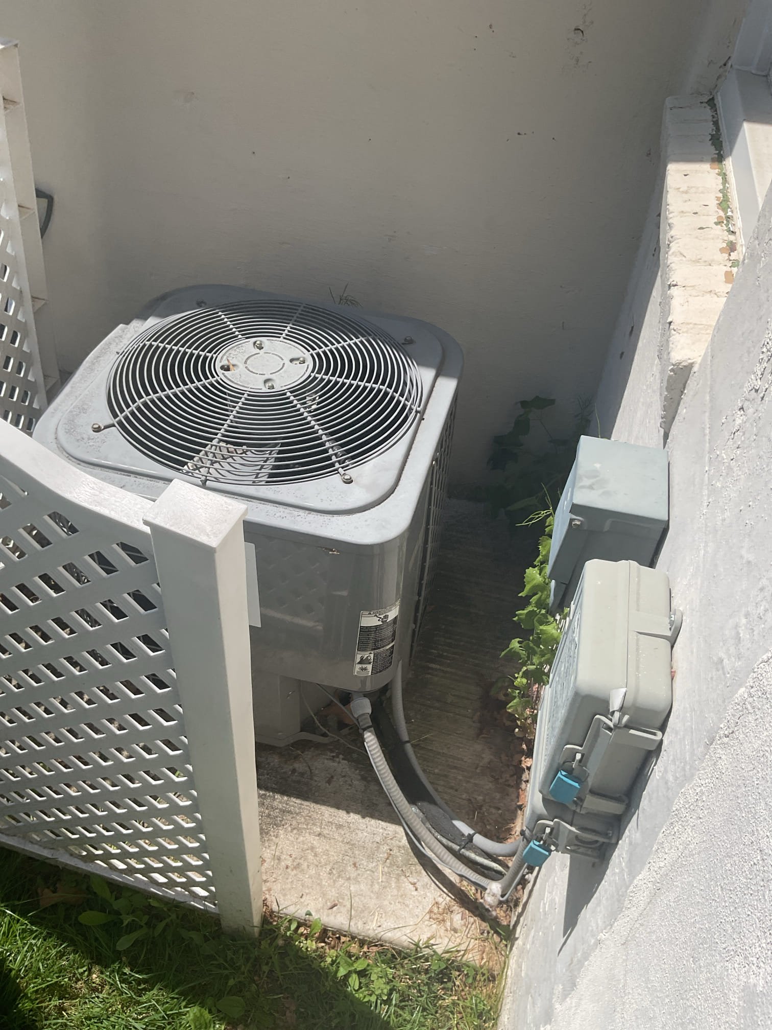 Luis 5-5-26 customer called in for noise from outside unit, found system running upon arrival, I started by checking outside unit, unit is from 2007 two ton ICP unit.  unit uses r22 (no longer available). Refrigerant pressures are higher than normal unit working harder than normal. All electrical components are rusted and original to system, electrical whip is disconnected from fitting. Noise is coming from motor and grill. I tightened bolts not sure if they will fix the issue. Issue is motor/wheel and grill. I check indoor unit drain system,, replace filter 20x20x1. Check blower motor, test pump ok. System currently operational but nearing end of normal life expectancy. Due to age, replacement of system should be considered in near future.
• No obligation quote to replace system
• A Comfort Specialist will provide several options to suit your comfort needs and budget
• New equipment can offer better reliability, greater efficiency and improved comfort
• Higher efficiency models run qu
