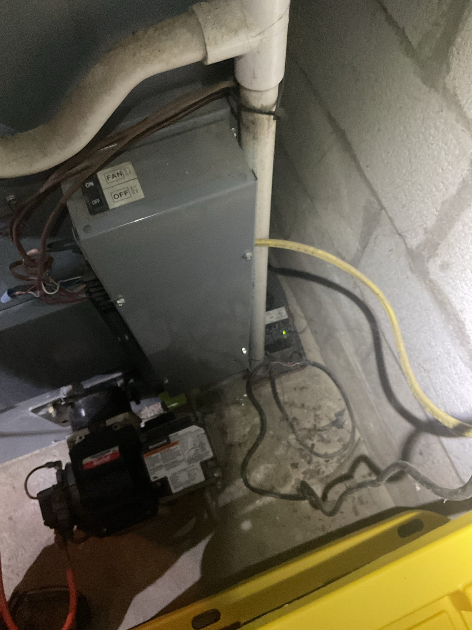 Luis 5-5-26 customer called in for noise from outside unit, found system running upon arrival, I started by checking outside unit, unit is from 2007 two ton ICP unit.  unit uses r22 (no longer available). Refrigerant pressures are higher than normal unit working harder than normal. All electrical components are rusted and original to system, electrical whip is disconnected from fitting. Noise is coming from motor and grill. I tightened bolts not sure if they will fix the issue. Issue is motor/wheel and grill. I check indoor unit drain system,, replace filter 20x20x1. Check blower motor, test pump ok. System currently operational but nearing end of normal life expectancy. Due to age, replacement of system should be considered in near future.
• No obligation quote to replace system
• A Comfort Specialist will provide several options to suit your comfort needs and budget
• New equipment can offer better reliability, greater efficiency and improved comfort
• Higher efficiency models run qu