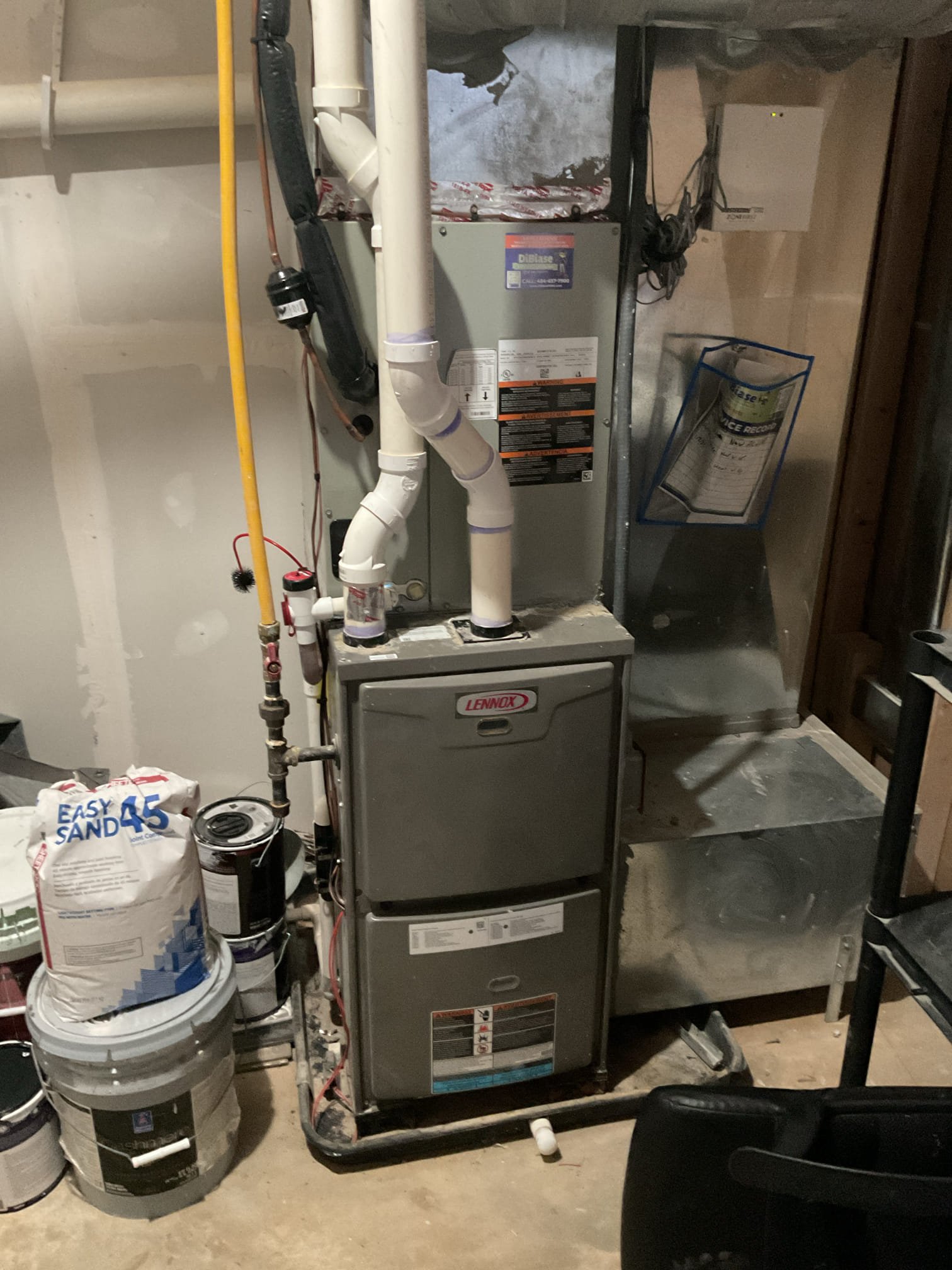 5/7/26 Dan 

I arrived to the customers home to service their 2 yr old trane a/c system . I checked the wiring connections and the voltages . I checked and replaced the indoor air filter , the filter size is 16x25x1. I Inspected the indoor coil and tested the primary drain pan and cleared and tested the water drains and traps if applicable. I Took indoor temp splits at the return and the supply  and checked the blower motor condition and operation. I looked  at the outdoor unit wiring connections and voltages . I inspected  the outdoor components and checked my unit pressures by using super heat sub cool method.  System in good operating condition at this time. 


Mini split 3rd floor space 

I started with the 7 yr old  Lennox indoor head and checked the wiring connections and the voltages . I pulled and cleaned the air filters if needed. I inspected the blower wheel and the cleanliness of the indoor mini split head . I tested the drain line and tested the fan speeds with the remote f