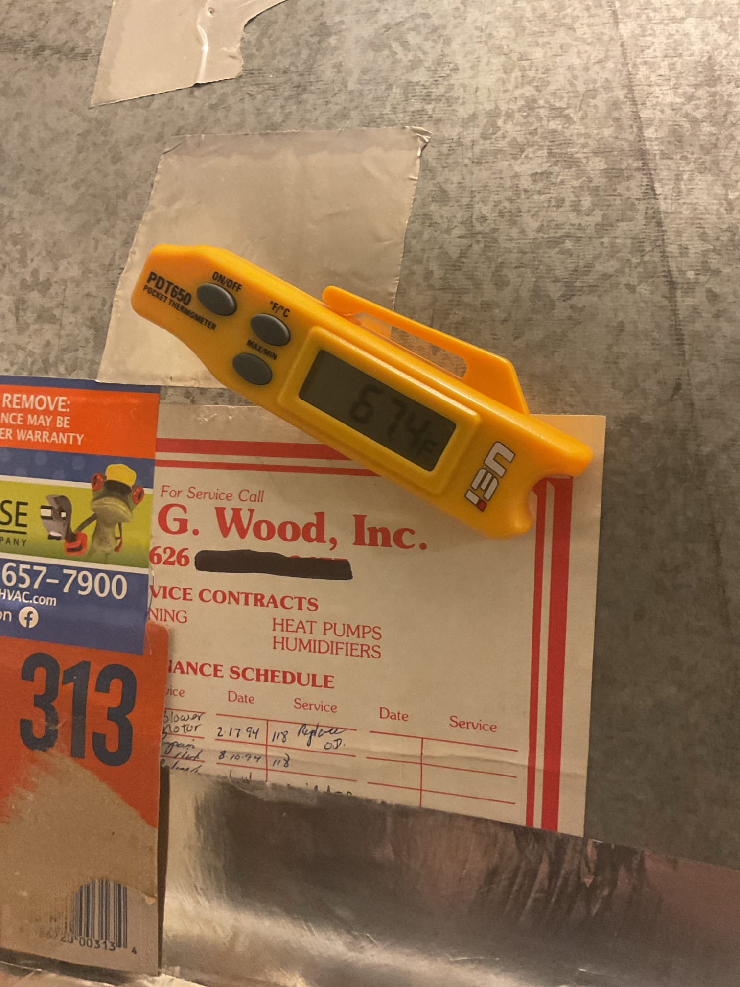 5/11/26 Dan 

I arrived to the customers home to service their 4 yr old Amana a/c system . I checked the wiring connections and the voltages . I checked and replaced the indoor air filter , the filter size is a 313 (supplied) I Inspected the indoor coil and tested the primary drain pan and cleared and tested the water drains and traps if applicable. I Took indoor temp splits at the return and the supply  and checked the blower motor condition and operation. I looked  at the outdoor unit wiring connections and voltages . I inspected  the outdoor components and checked my unit pressures by using super heat sub cool method.  System in good operating condition at this time. 

I also looked at a mini split on the 3rd floor . I started with the  indoor head and checked the wiring connections and the voltages . I pulled and cleaned the air filters if needed. I inspected the blower wheel and the cleanliness of the indoor mini split head . I cleared the wheel of debris. I tested the drain line 