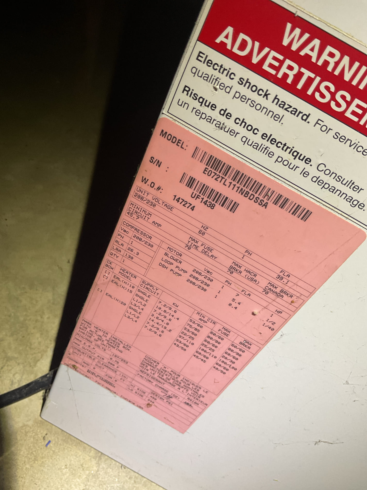 Luis 5-14-26 performed four ac tune ups on two package geo units, and two split geo. Splits unit are located on second floor. And both package unit are located in basement. One of the basement geo kitchen/office is from 2004. Other basement is from 2019. On spits units:  air handlers are from 2004 and compressor side are from 2010/2019. All units don’t have water protection, no surge protection, Check all electrical connections and components, replace all filters. All supplied by customer. 2004 basement unit drain system is in bad shape. I provided estimate for repairs and recommendations. Both second floor air handlers are from 2004. Both are cooling at minimum numbers. I noticed music room/bedroom will most likely have issues. Indoor coil gets cold 50%. Indicating restriction with txv or coils. If customer has issue this summer  final recommendation is to replace system. Customer also has old carrier zoning system. I provided estimate to replace dampers and zoning panel with new ther