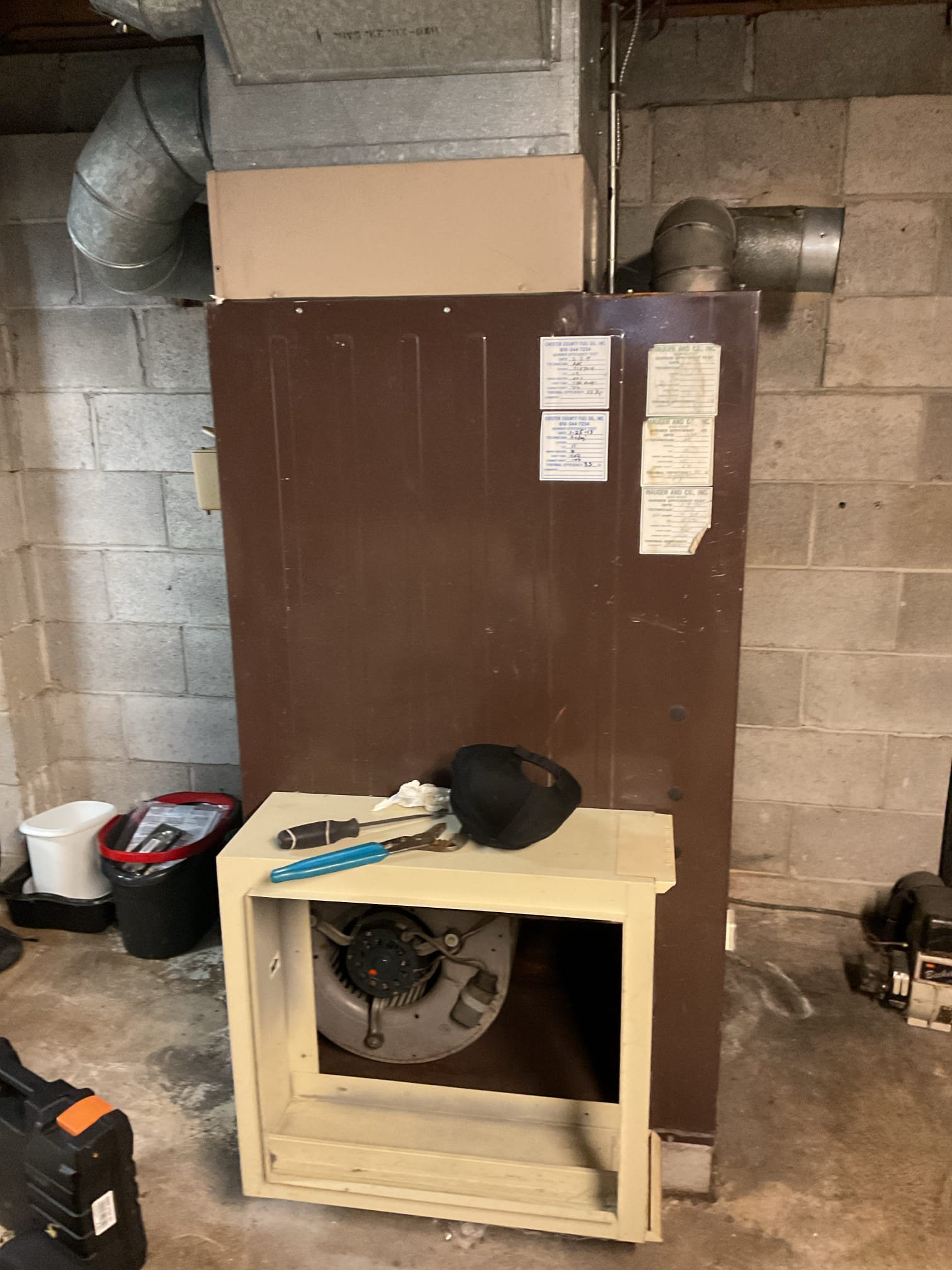 5/14/26 Dan 

I arrived to the customers home to service their 38 yr old York a/c system.   I checked the wiring connections and the voltages . I checked and replaced  the indoor air filter , filter size is a 20x25x1 or x4 . I Inspected the indoor coil and tested the primary drain pan with water and flushed the drain line and cleared. I Took indoor temp splits at the return and the supply  and checked the blower motor condition and operation. I looked at the outdoor unit wiring connections and voltages . I inspected  the outdoor components and checked my unit pressures by using super heat sub cool method.  The system is currently operational but past normal life expectancy. Replacement of system is recommended . I did find my a/c side is slightly low on charge and will struggle during the warm months and possibly freeze. I asked her if she wanted me to schedule an estimate. She’s going to hold off at this time , she just started a new job She will contact the office when she’s ready. I
